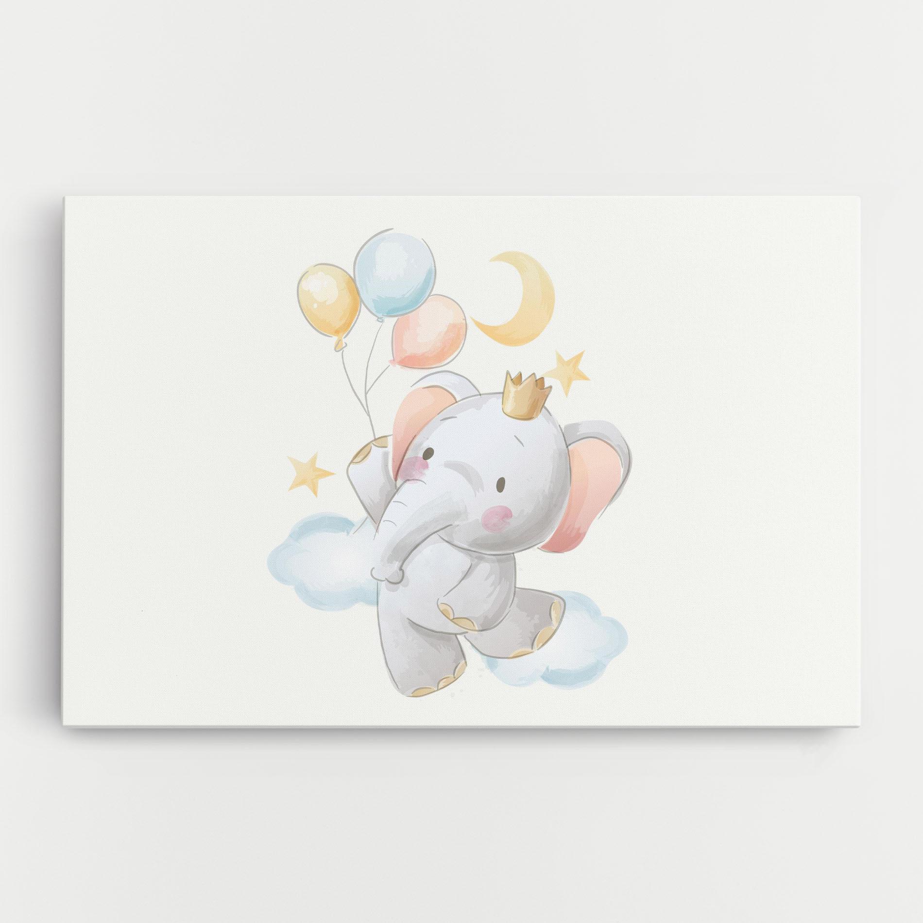 Leinwandbild Elephant Flying mockup 0