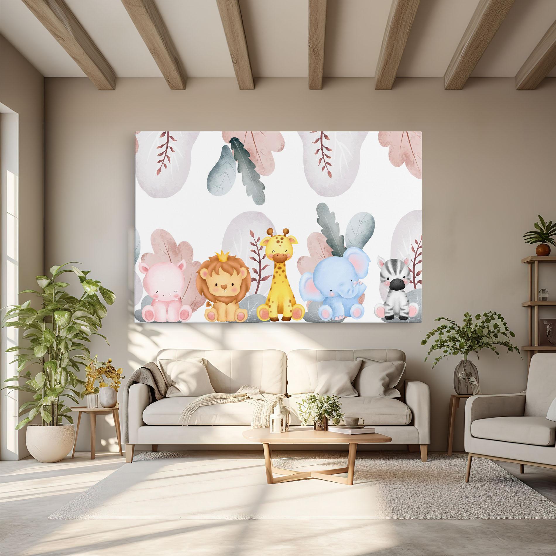 Leinwandbild Baby Animals mockup 6