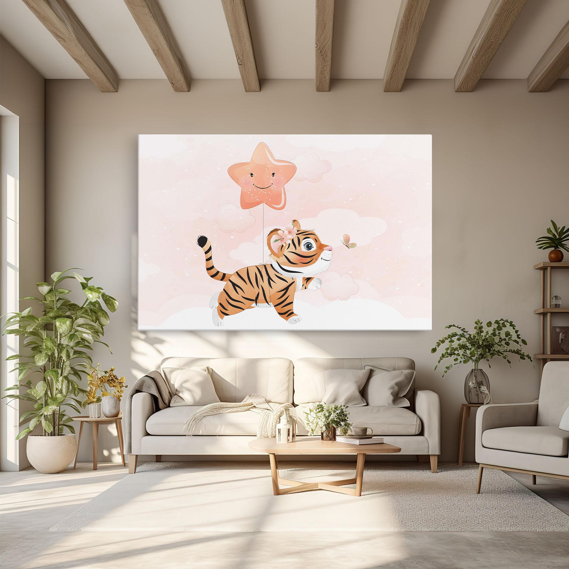 Leinwandbild Baby Tiger Art mockup 6