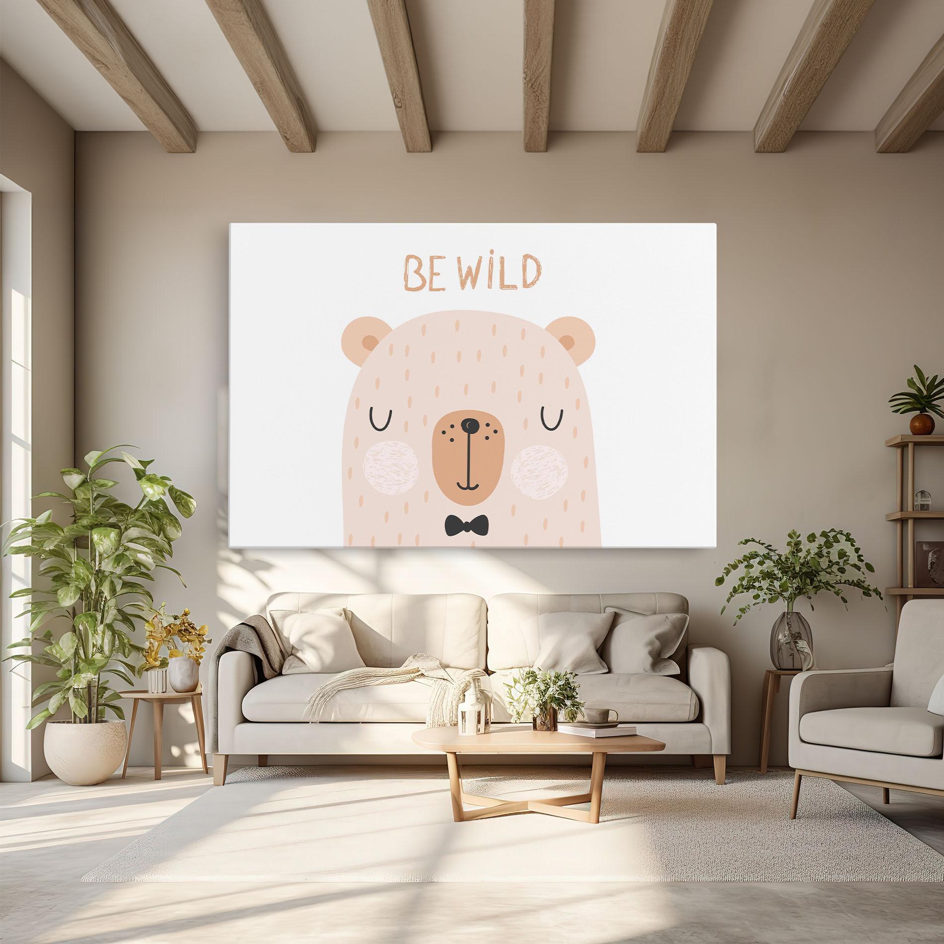 Leinwandbild Bear Be Wild mockup 6
