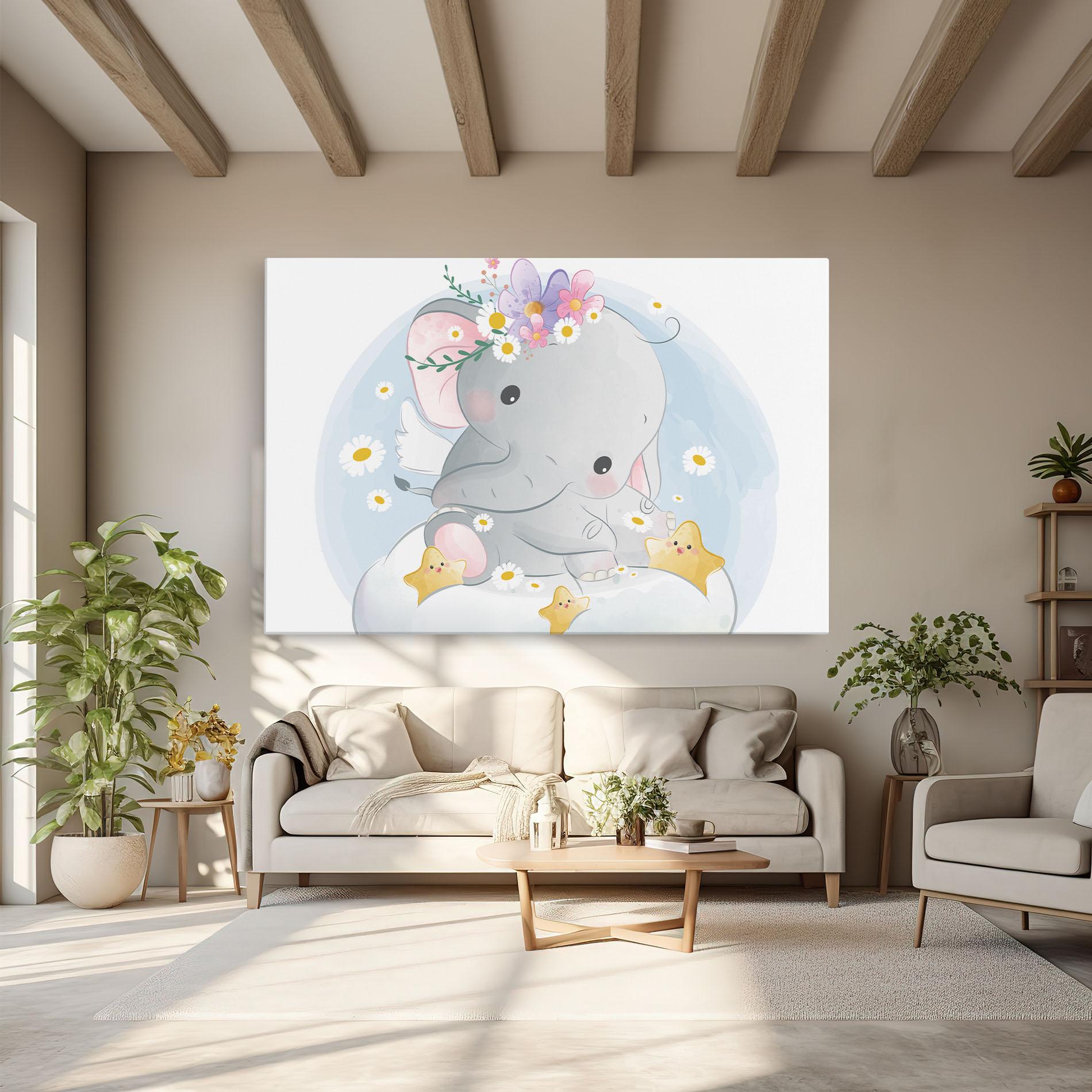 Leinwandbild Elephant Stars mockup 6