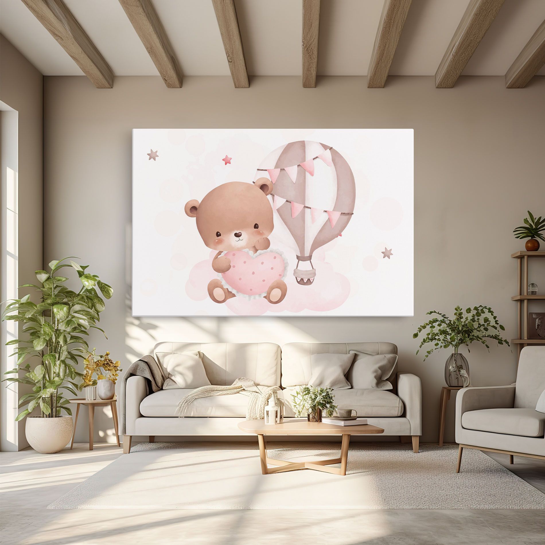 Pink Heart Bear mockup 6
