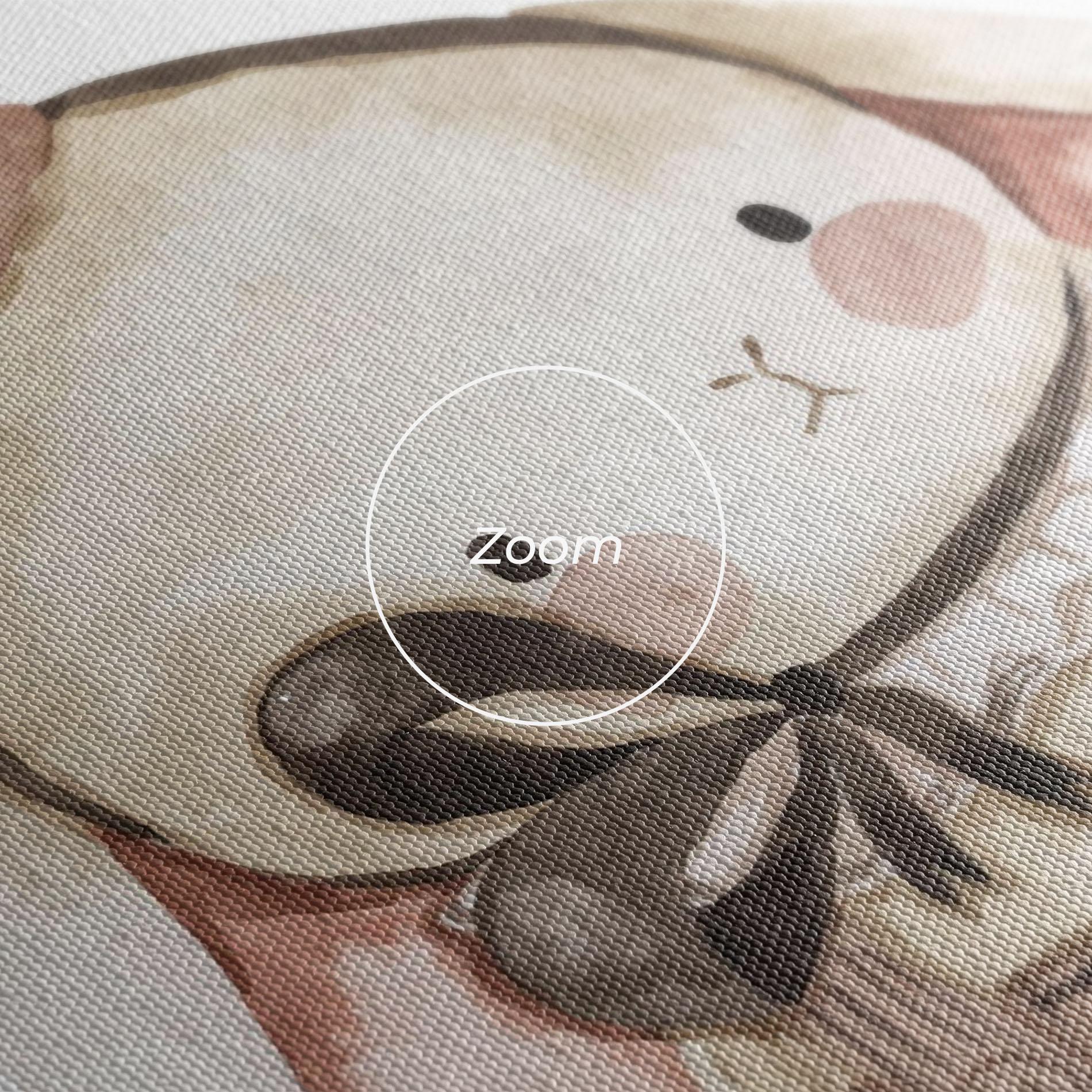 Leinwandbild Baby Brown Rabbit mockup 3