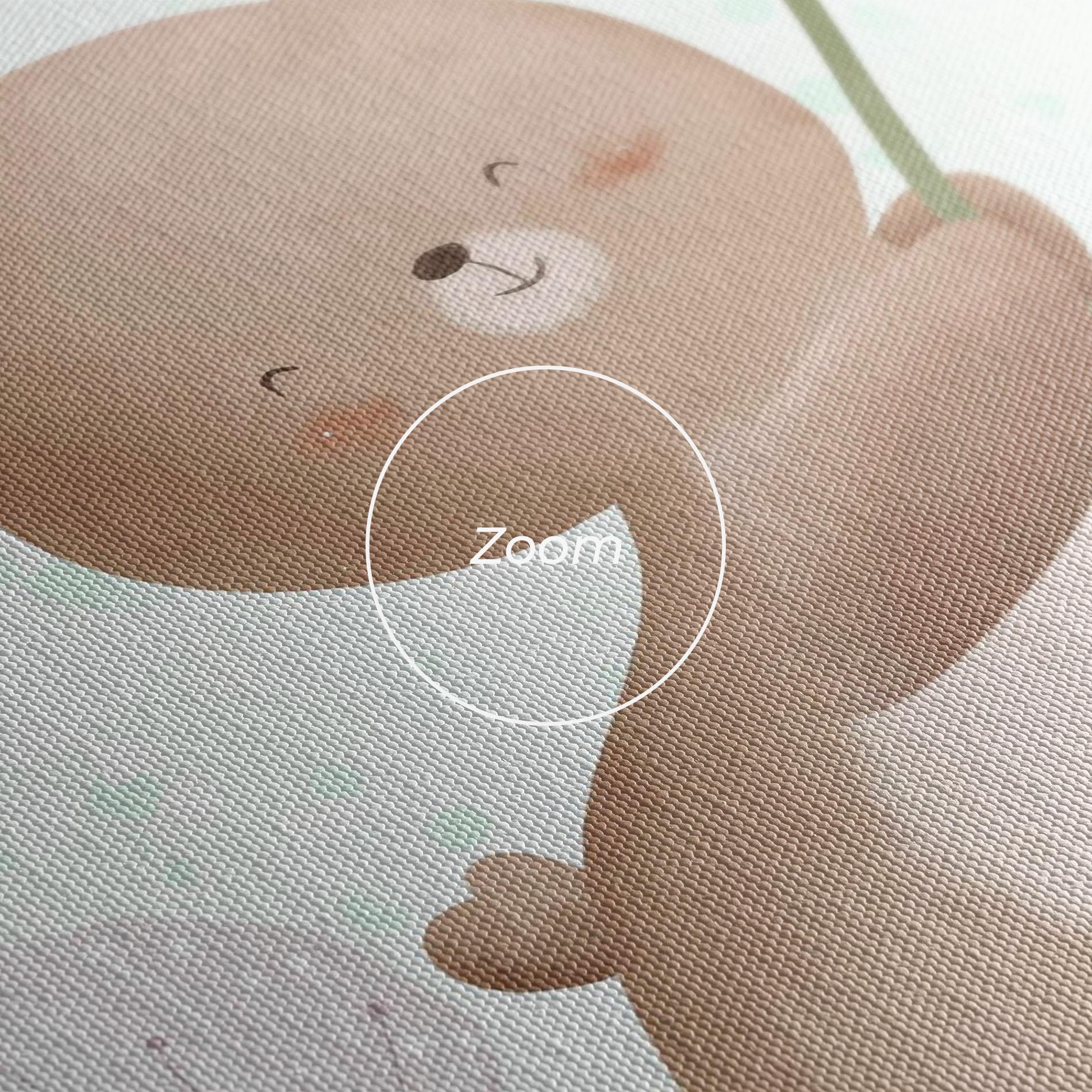 Leinwandbild Bear Rainbow Art mockup 3