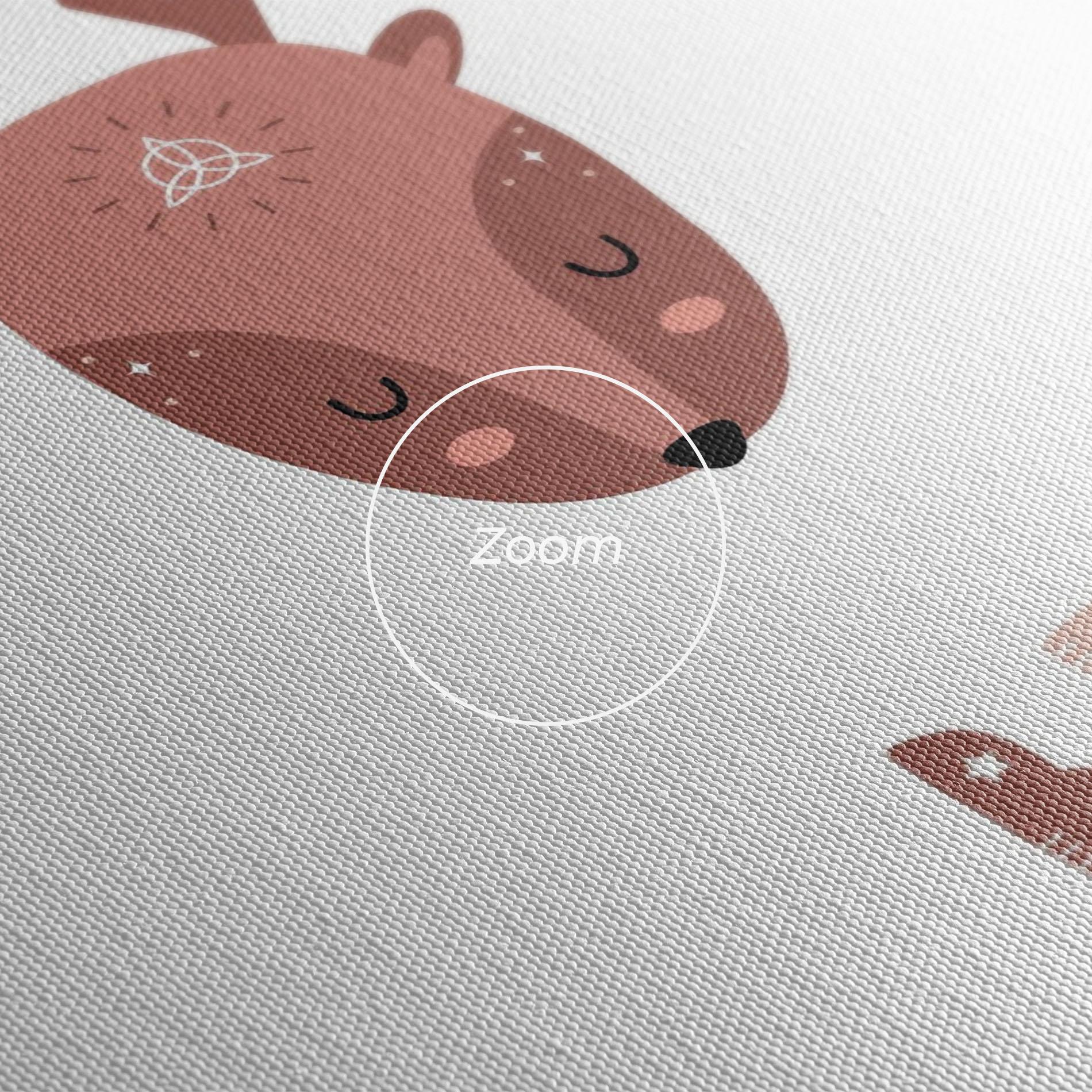 Leinwandbild Brave Deer mockup 3