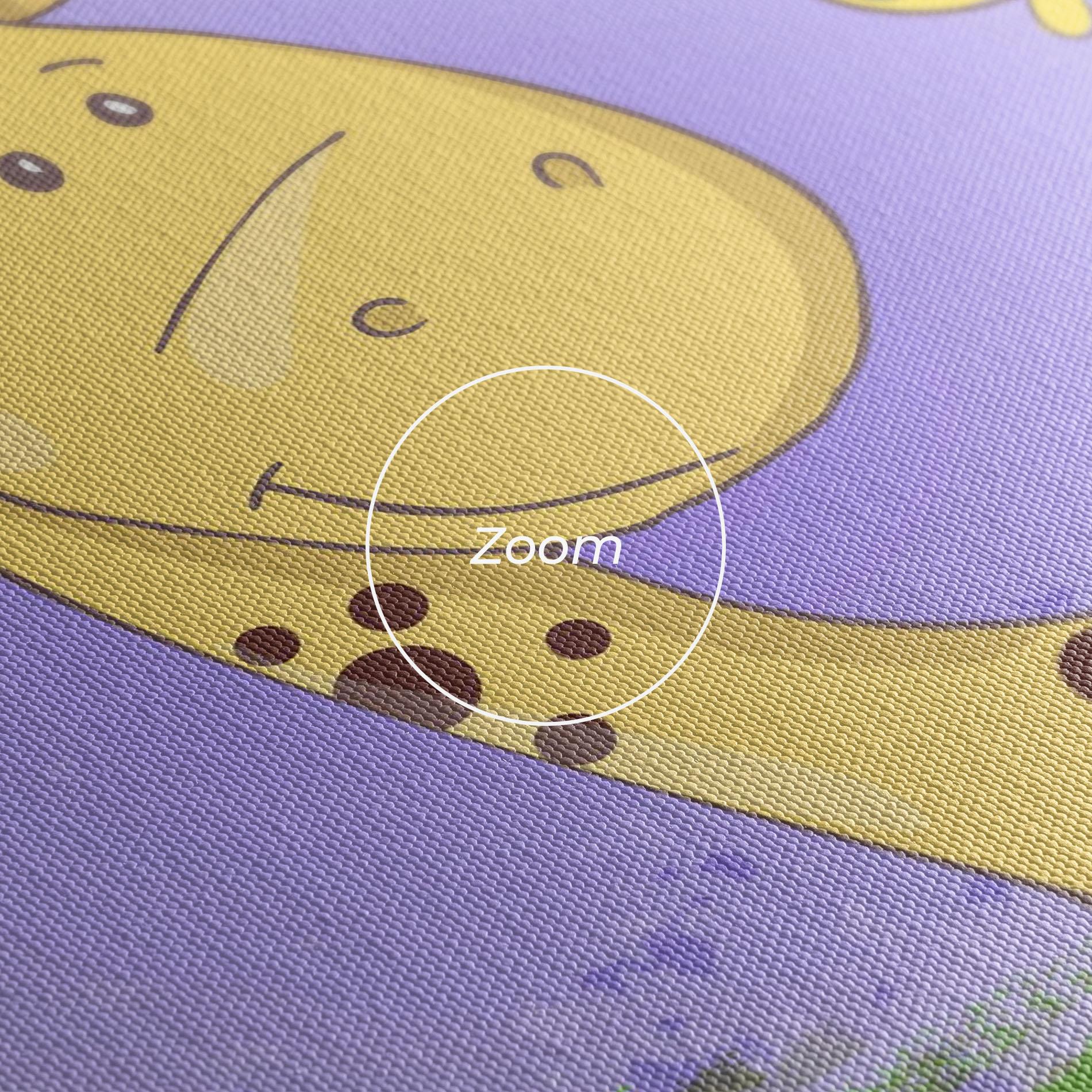 Leinwandbild Cute Giraffe mockup 3