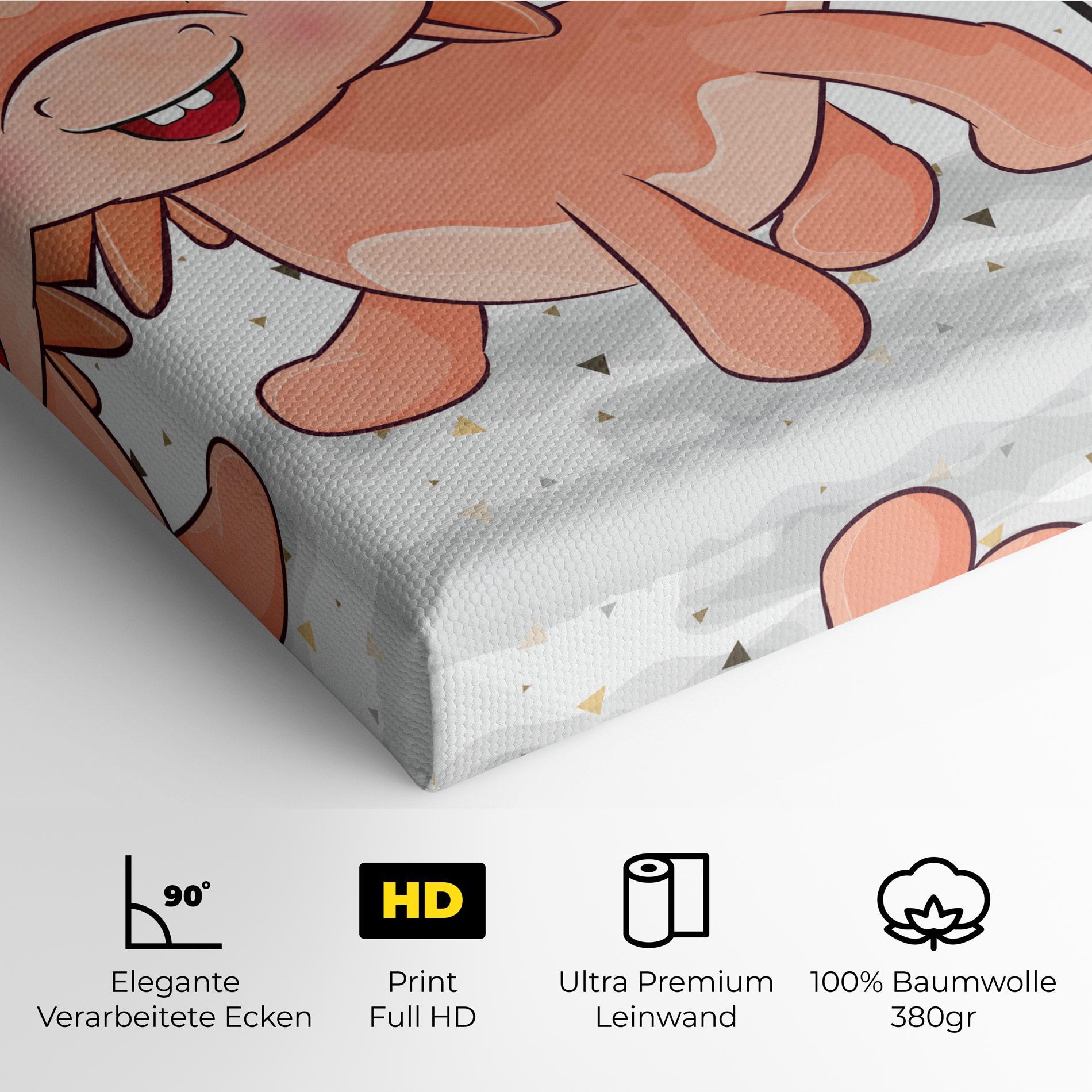 Leinwandbild Baby Cute Dragon mockup 4