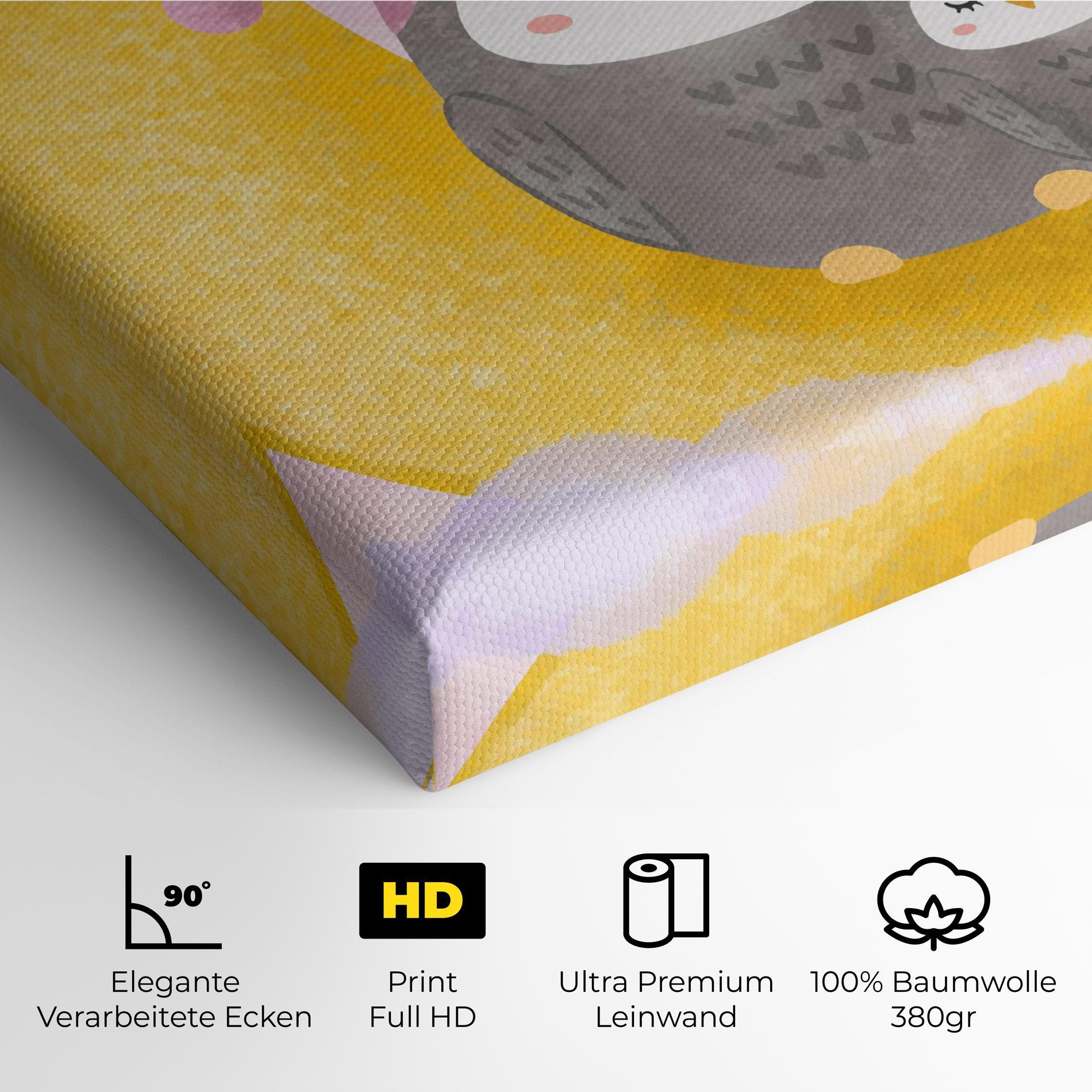 Leinwandbild Baby Owl mockup 4