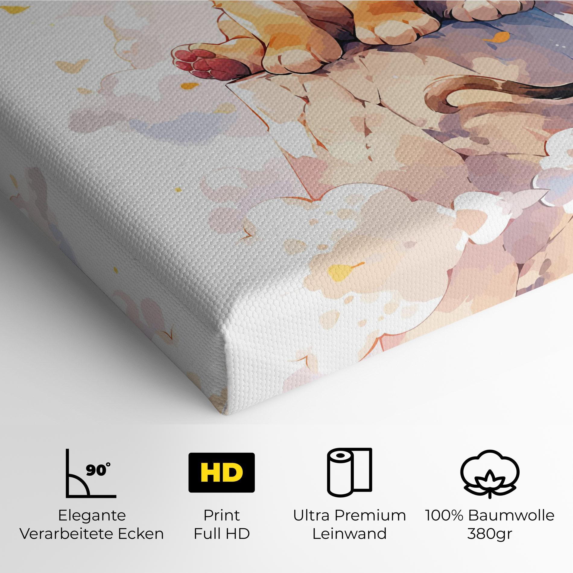 Leinwandbild Cute Cloud Lion mockup 4