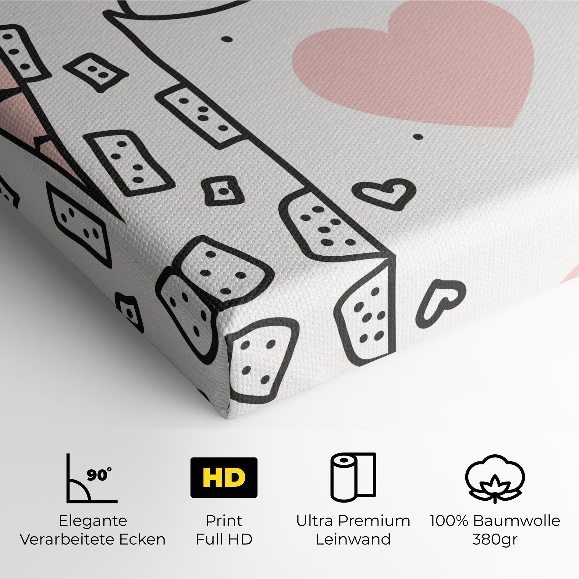 Leinwandbild Giraffe Couple mockup 4