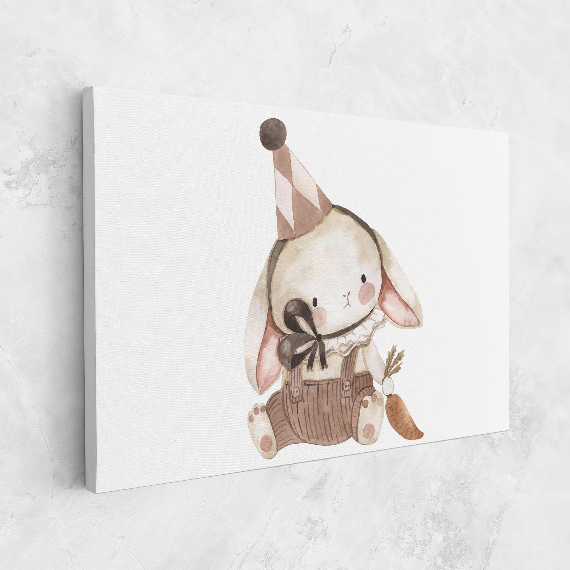 Leinwandbild Baby Brown Rabbit mockup 1