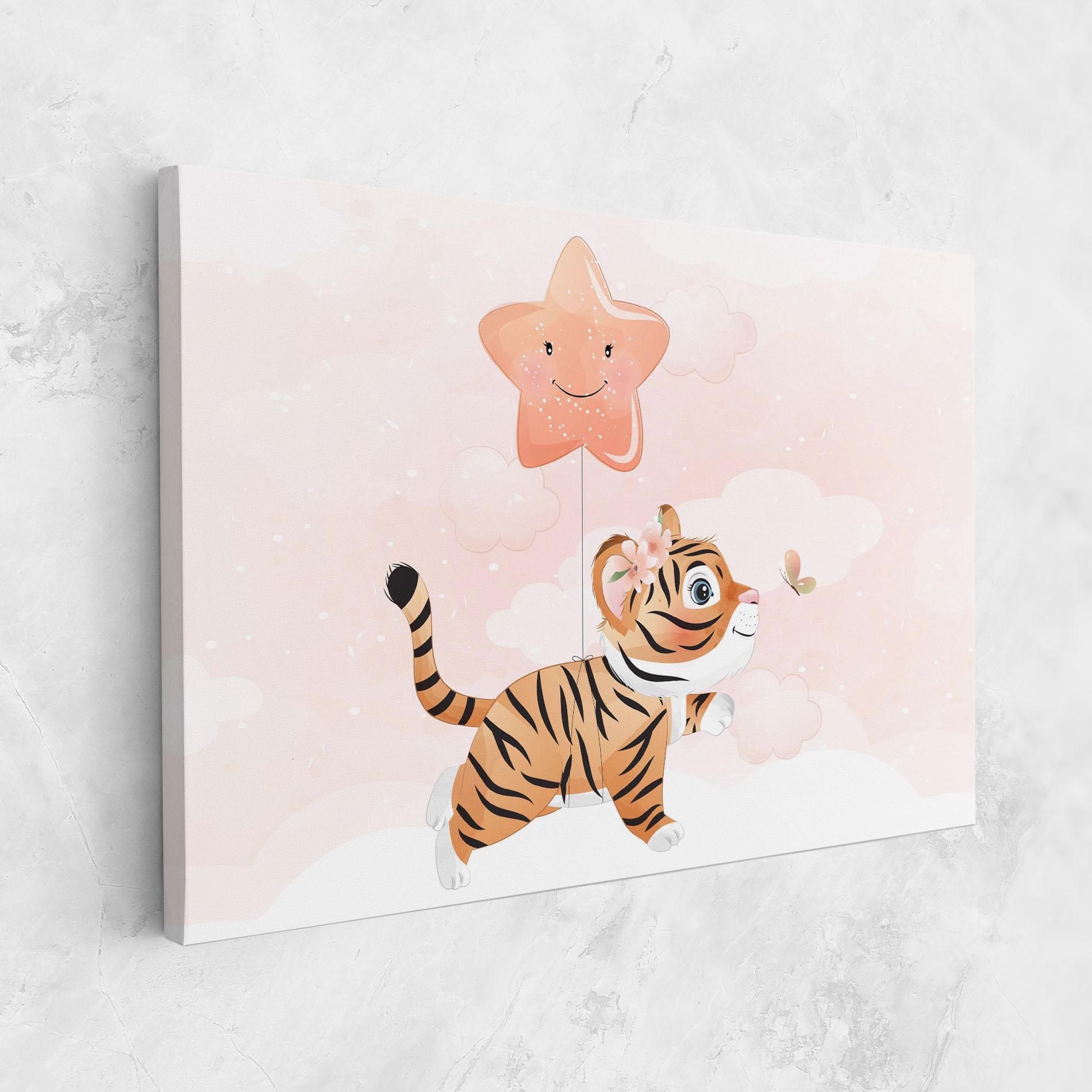 Leinwandbild Baby Tiger Art mockup 1
