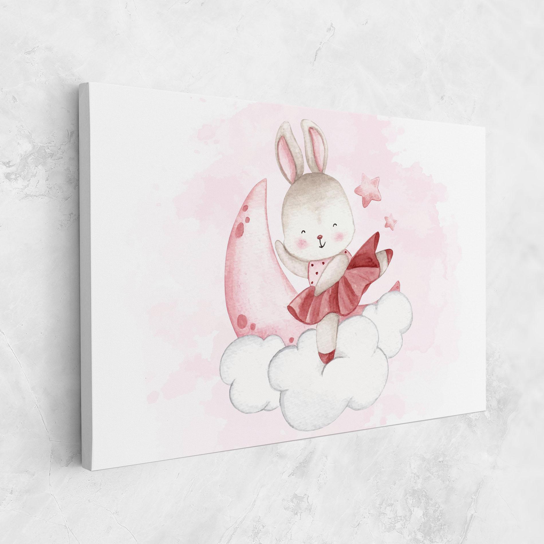 Leinwandbild Ballerina Rabbit mockup 1