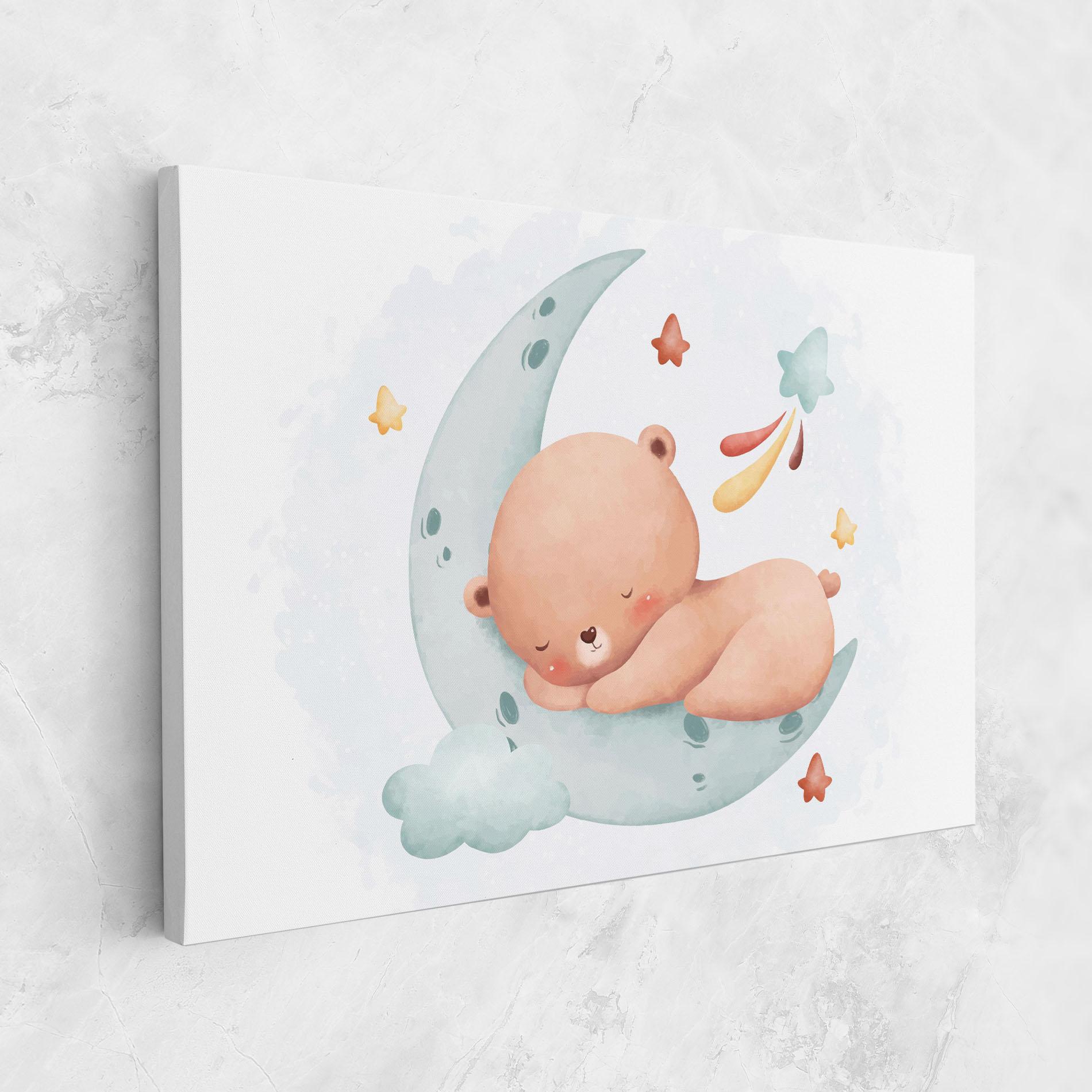 Leinwandbild Blue Moon Bear mockup 1