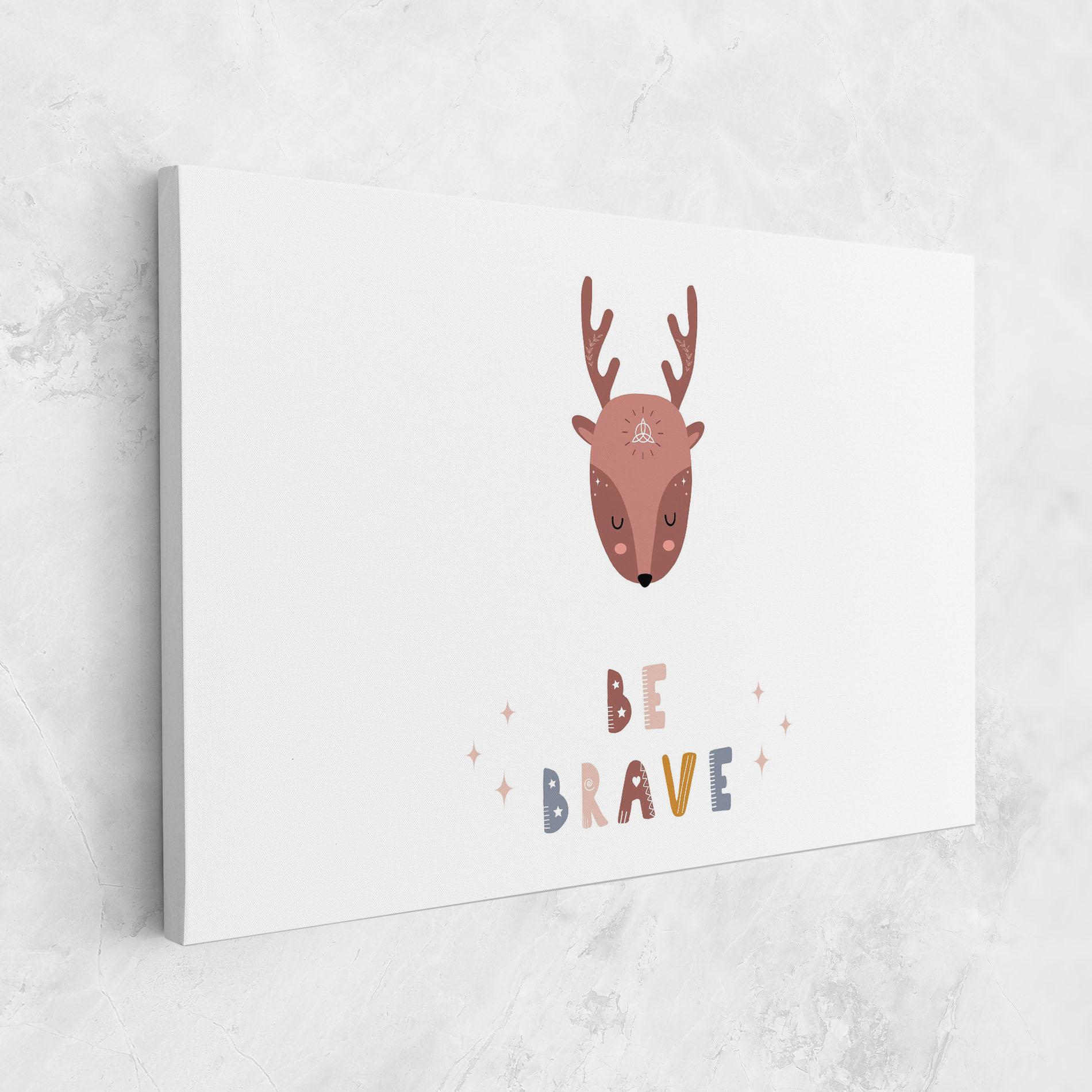 Leinwandbild Brave Deer mockup 1
