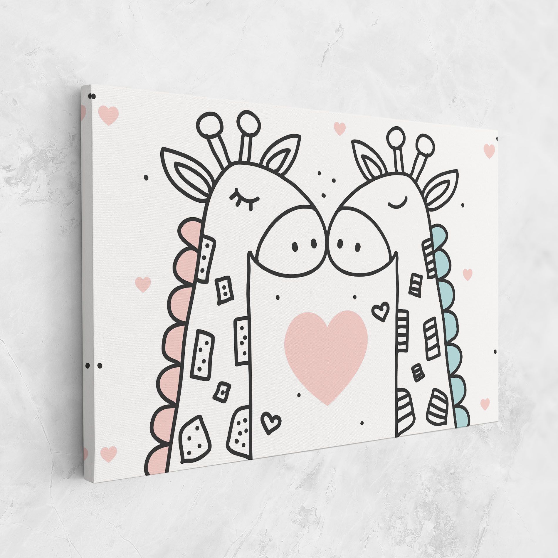 Giraffe Couple mockup 1