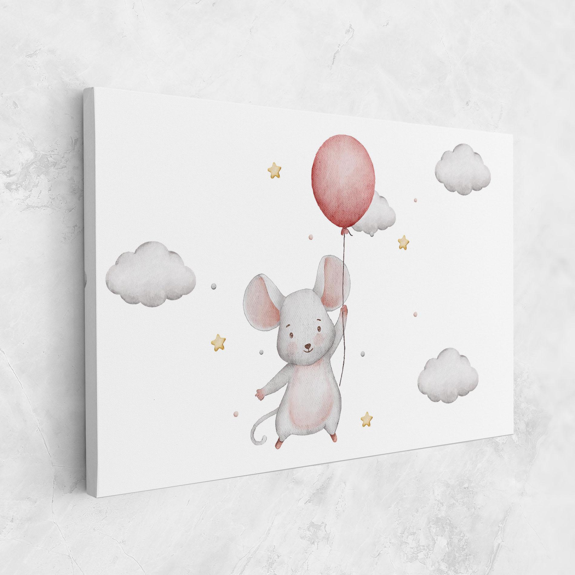Leinwandbild Mouse Balloon mockup 1