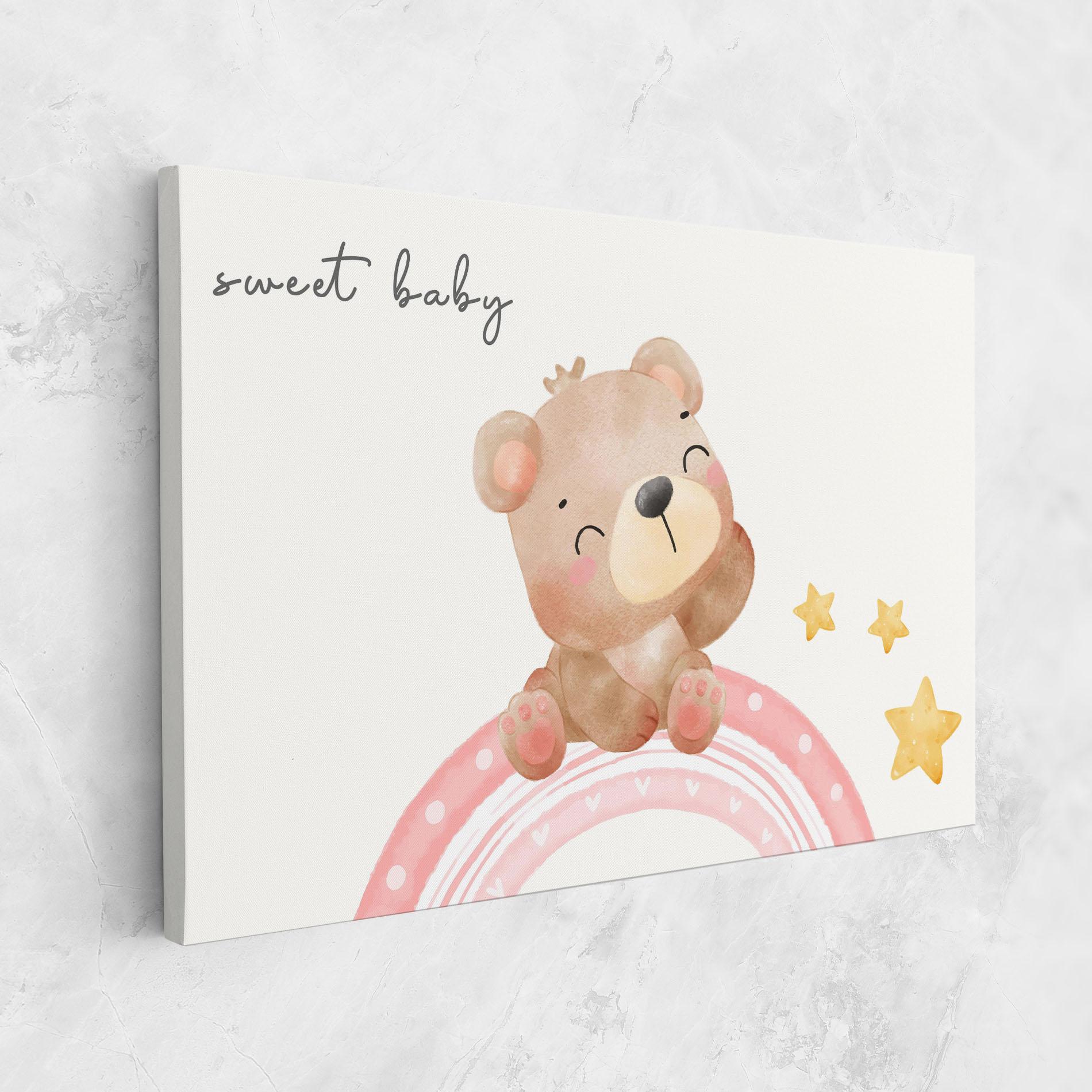 Leinwandbild Sweet Baby Bear mockup 1