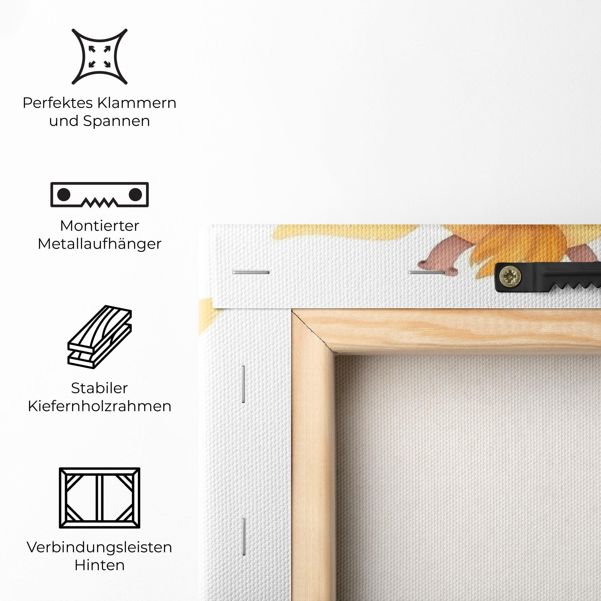 Leinwandbild Adorable Giraffe mockup 5