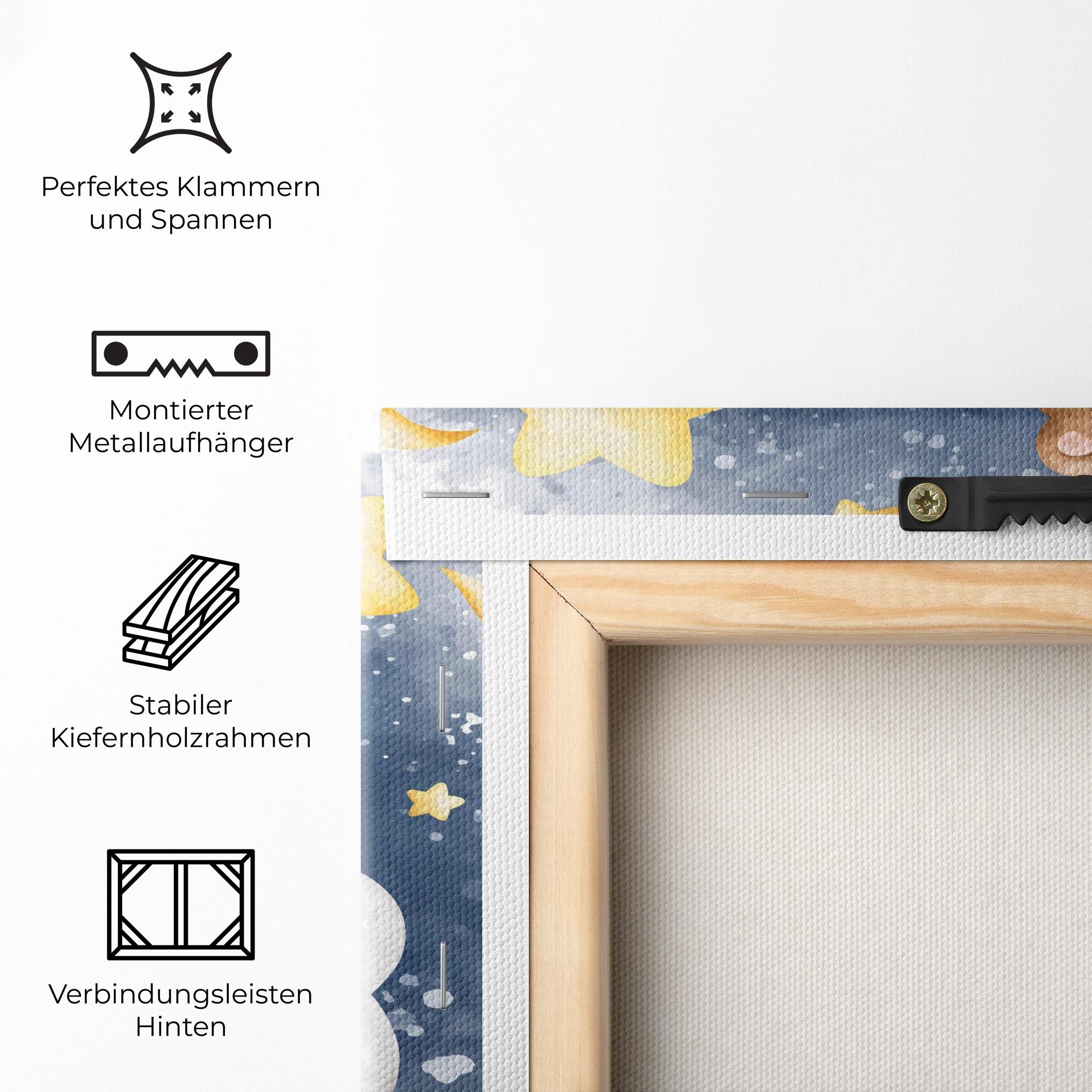 Leinwandbild Bear Cloud Sleep mockup 5