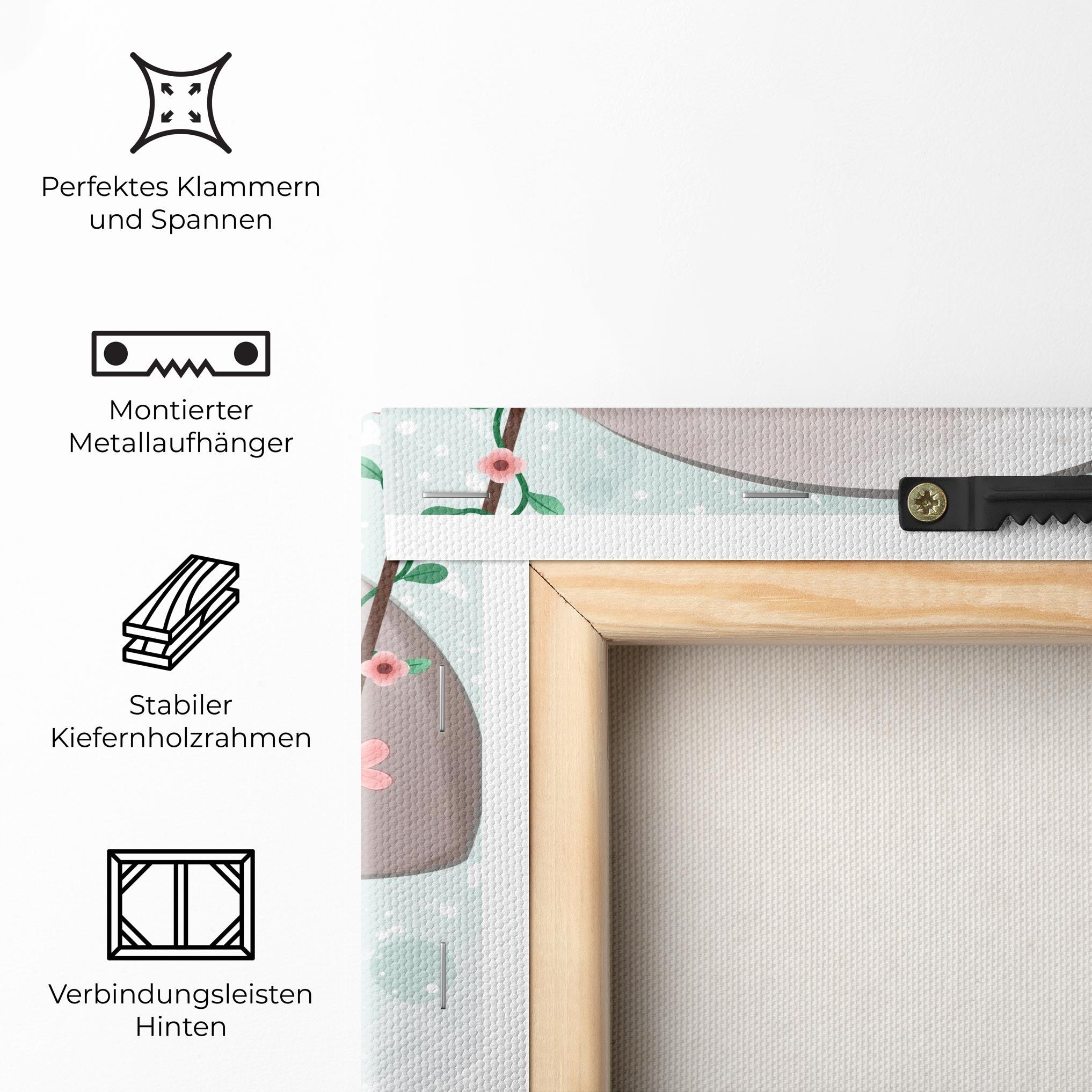 Leinwandbild Bird Baby Elephant mockup 5