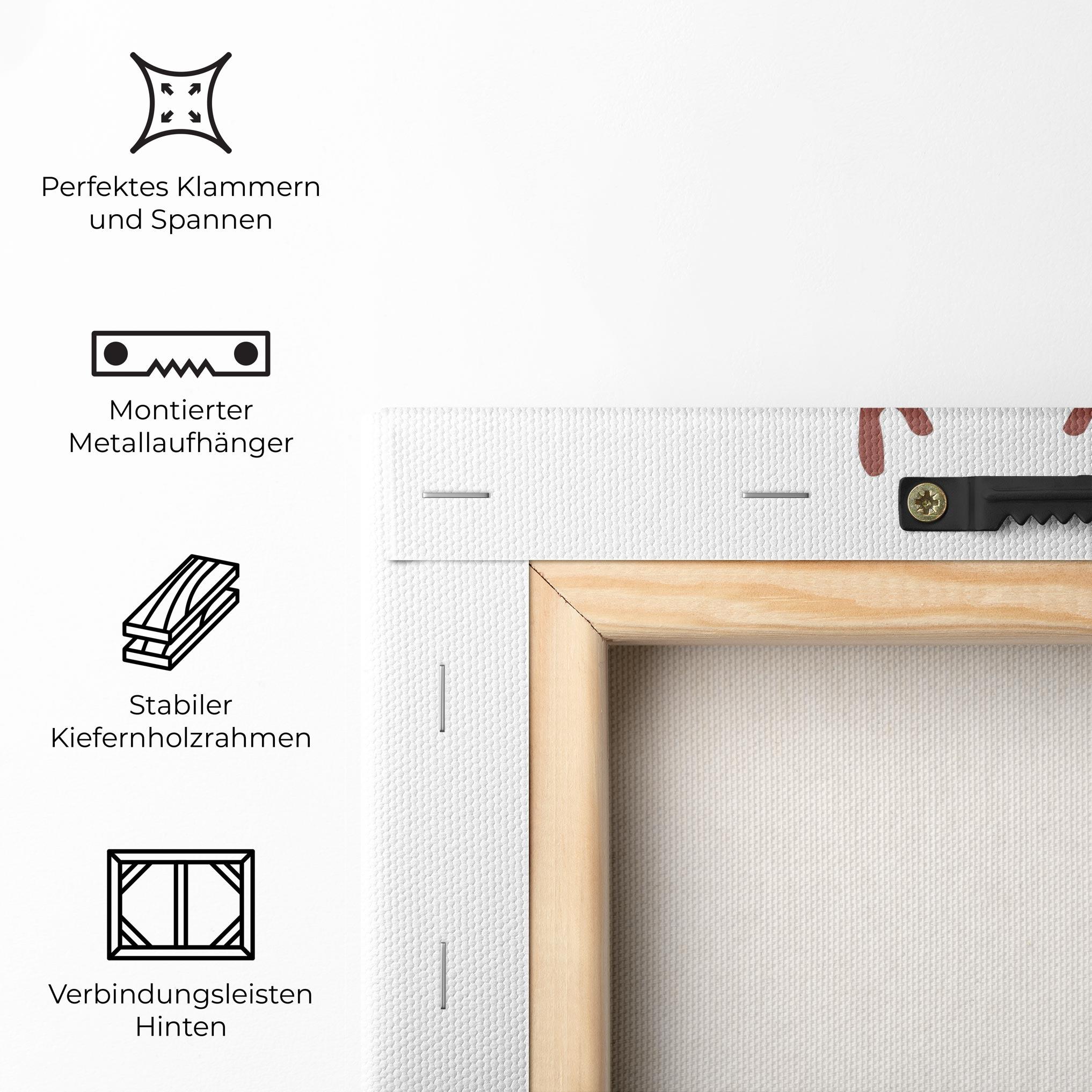 Leinwandbild Brave Deer mockup 5
