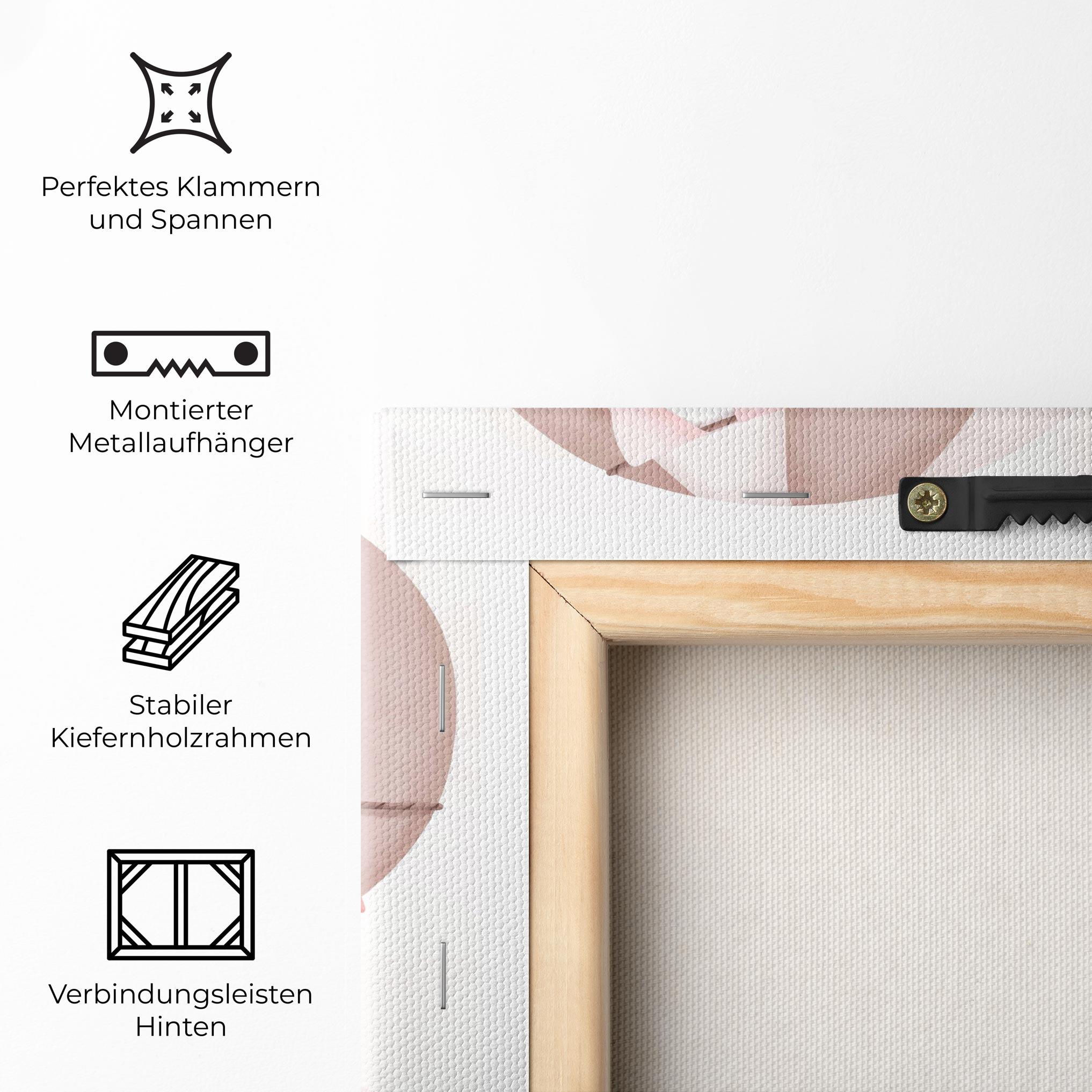 Leinwandbild Pink Heart Bear mockup 5