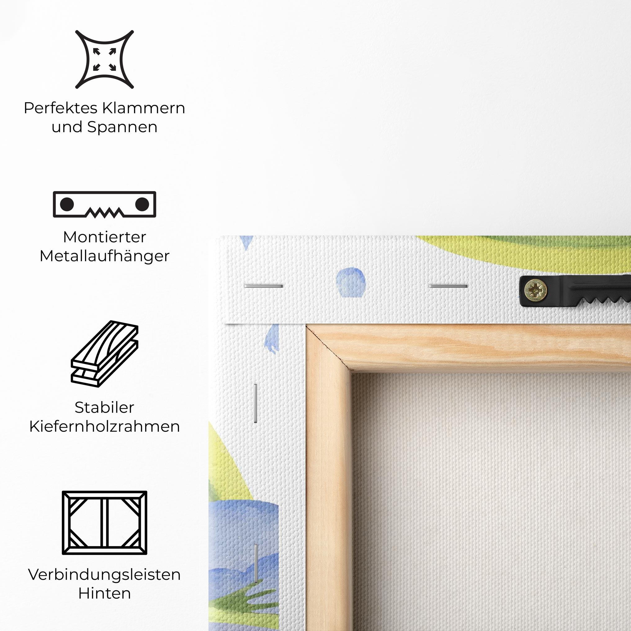 Leinwandbild Rainbow Frog mockup 5