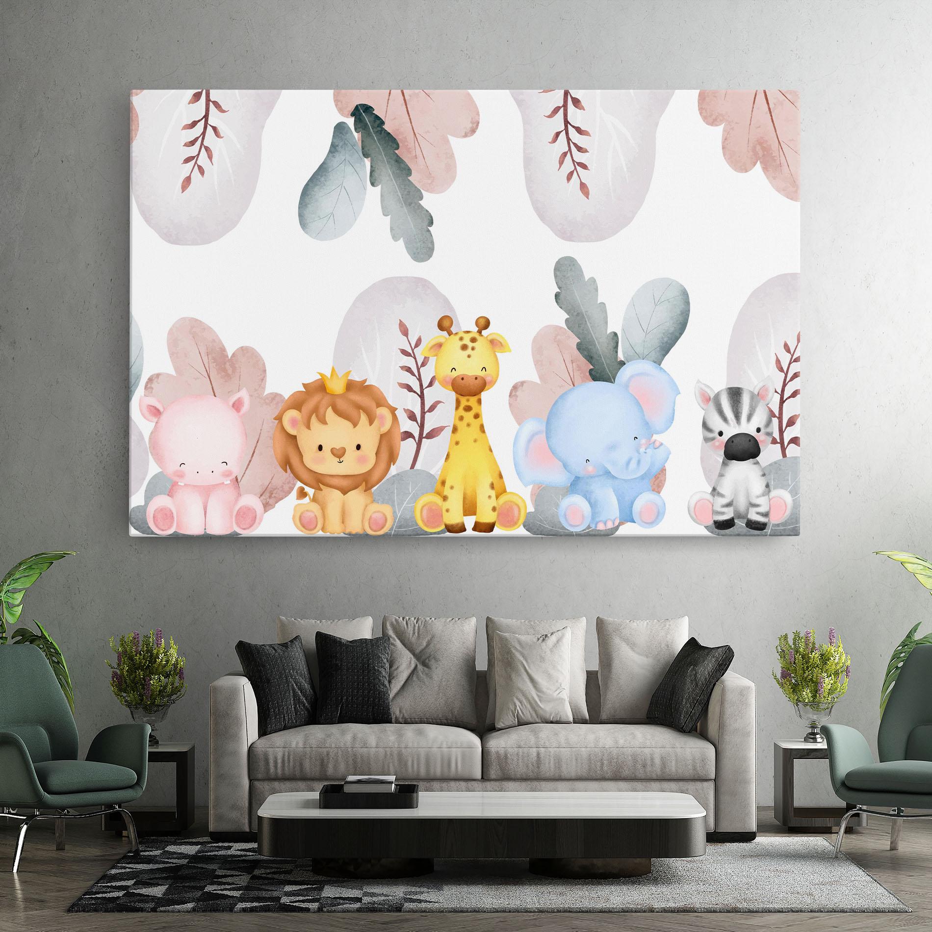 Leinwandbild Baby Animals mockup 7