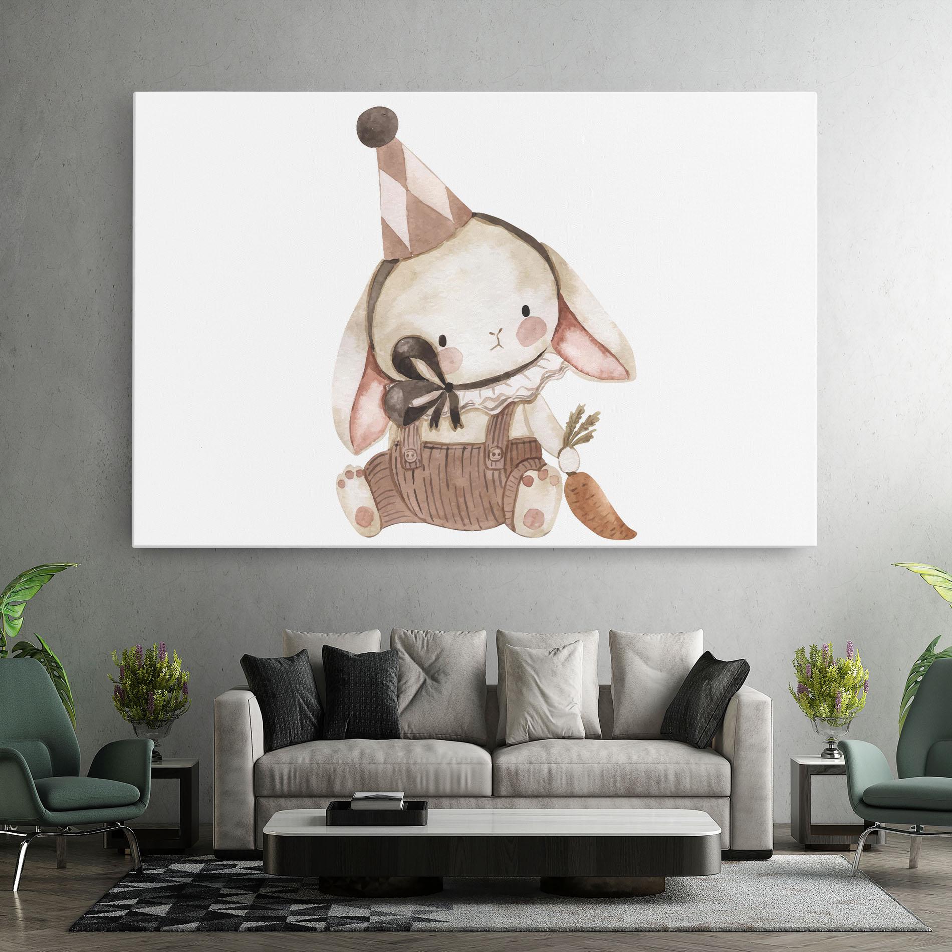 Leinwandbild Baby Brown Rabbit mockup 7