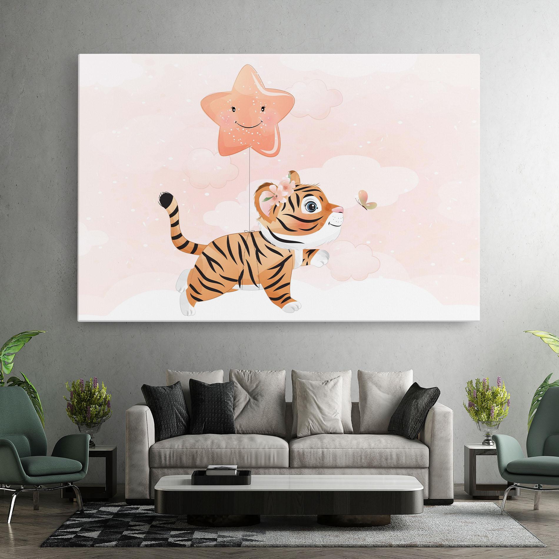 Leinwandbild Baby Tiger Art mockup 7