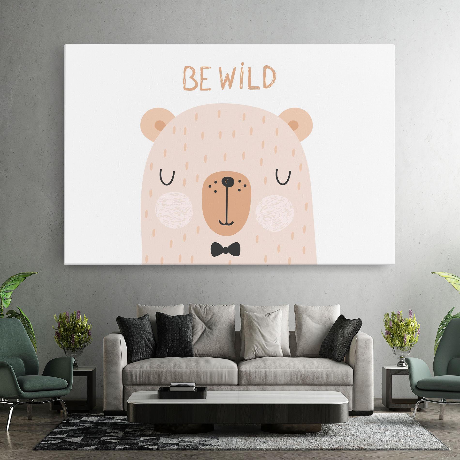 Leinwandbild Bear Be Wild mockup 7