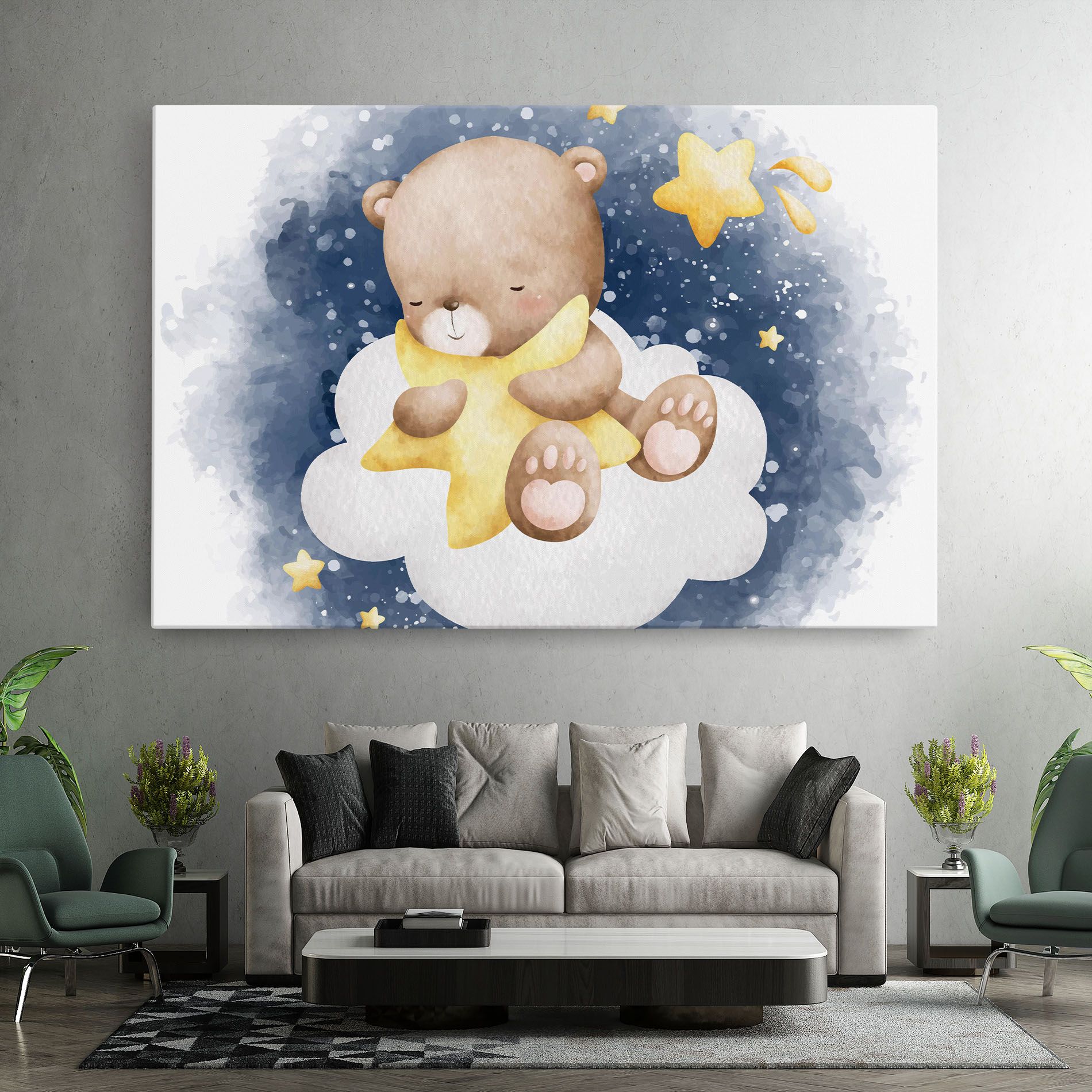 Bear Cloud Star mockup 7
