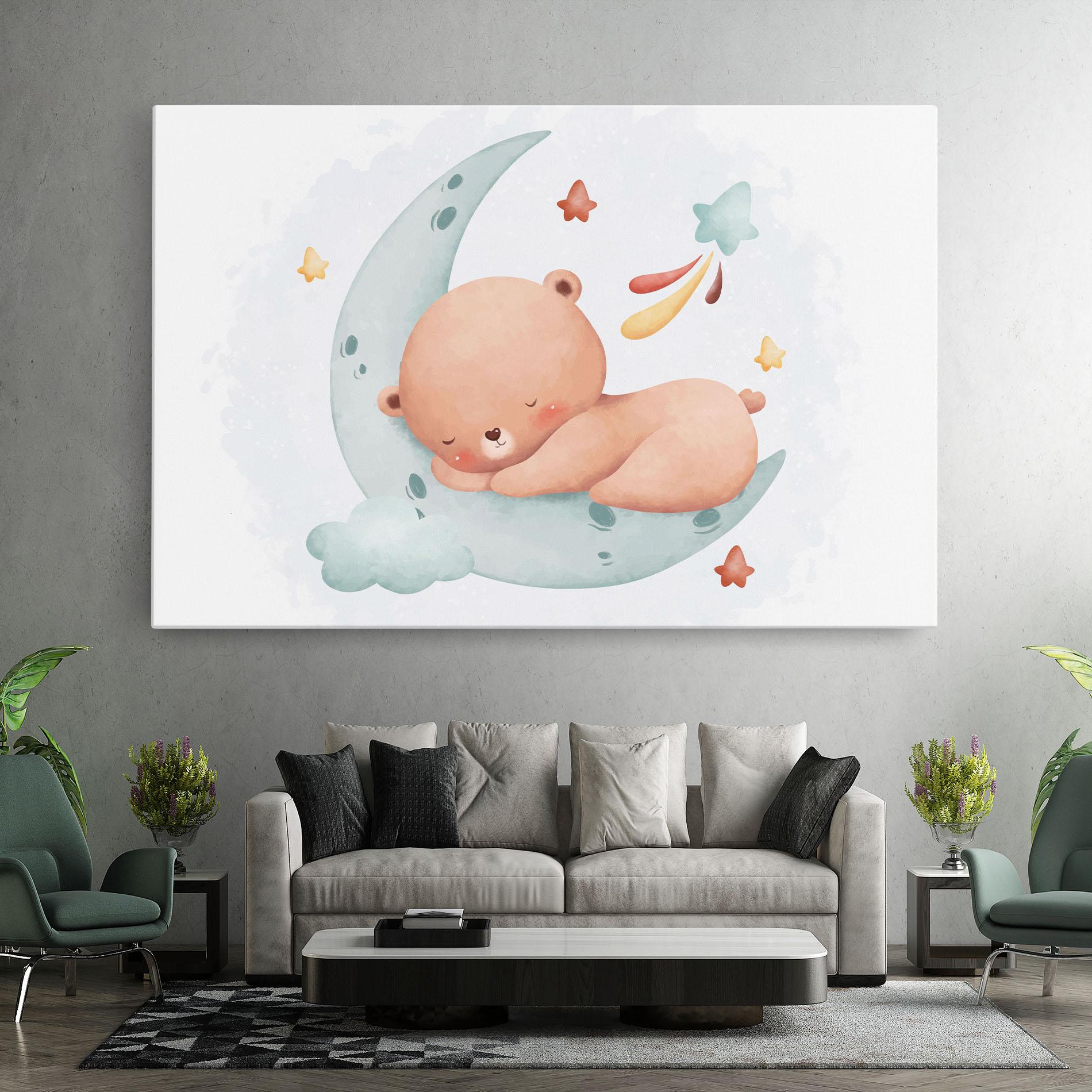 Leinwandbild Blue Moon Bear mockup 7