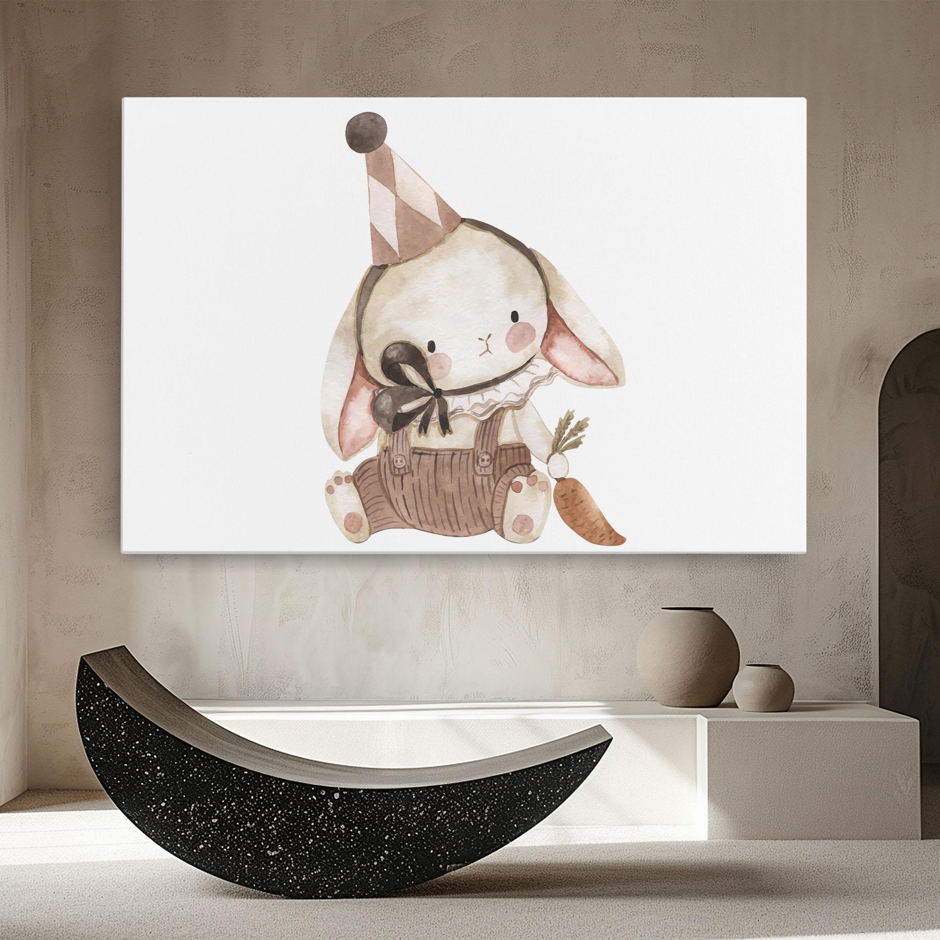 Leinwandbild Baby Brown Rabbit mockup 8