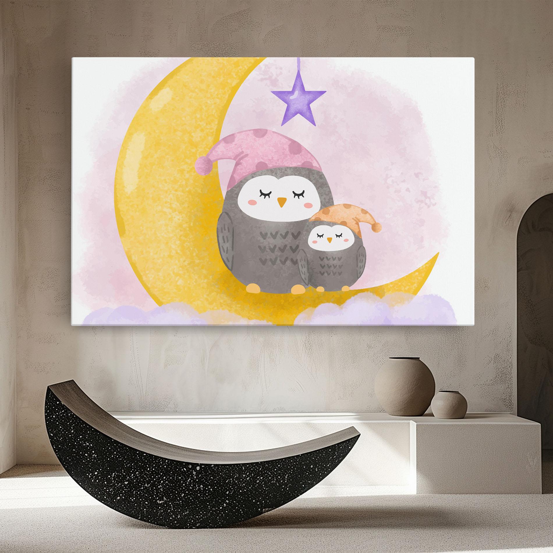 Leinwandbild Baby Owl mockup 8
