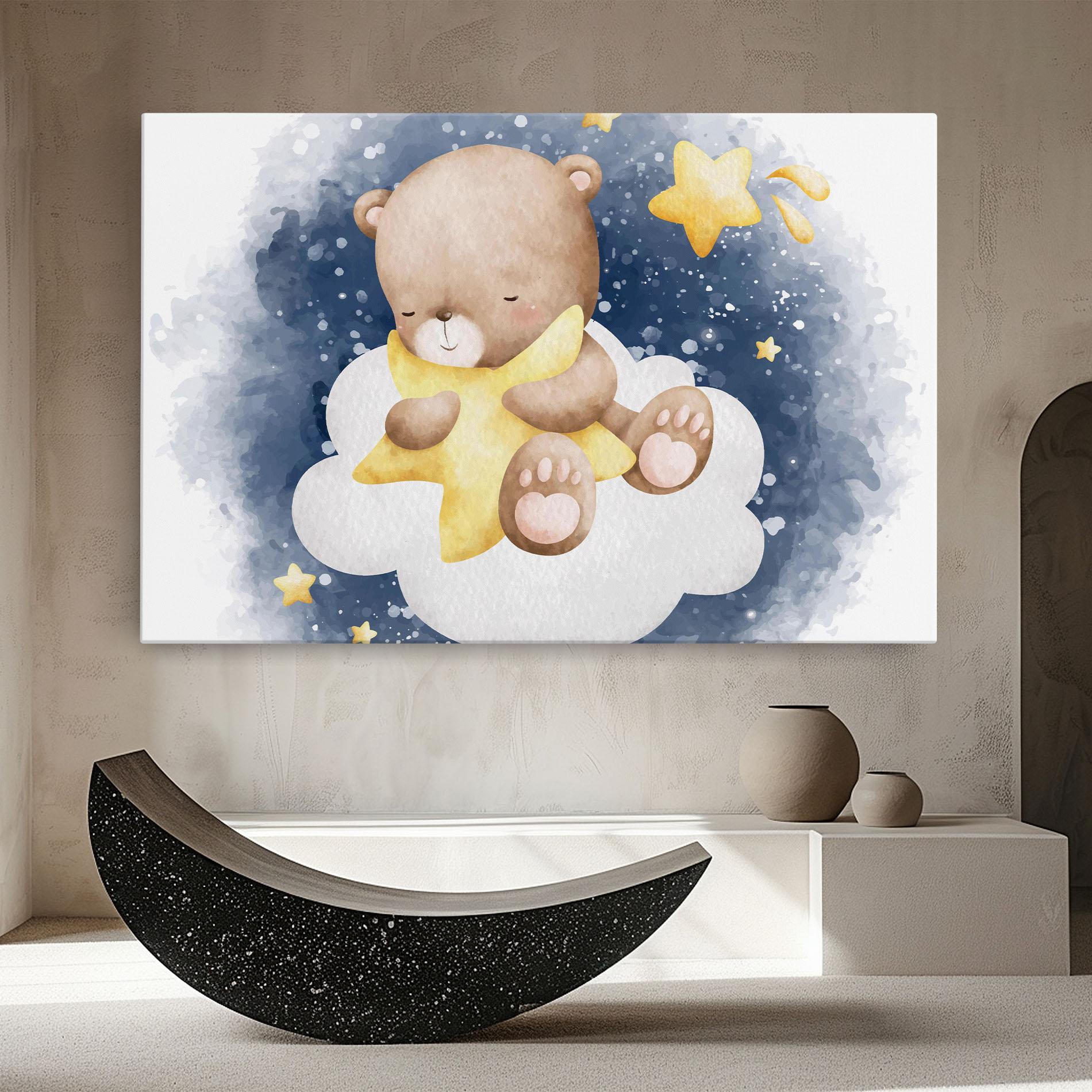 Leinwandbild Bear Cloud Star mockup 8