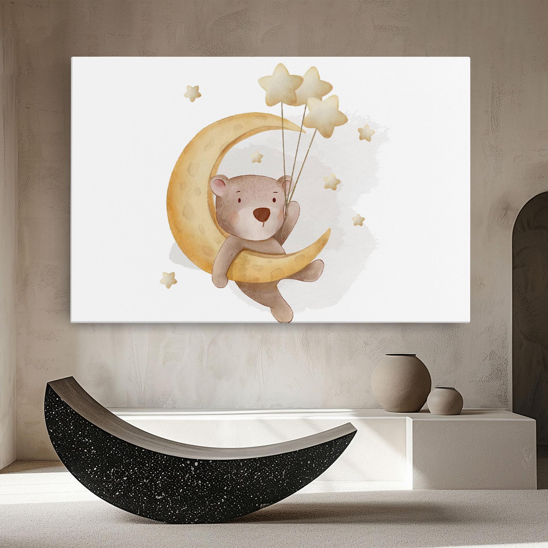 Leinwandbild Bear Moon mockup 8