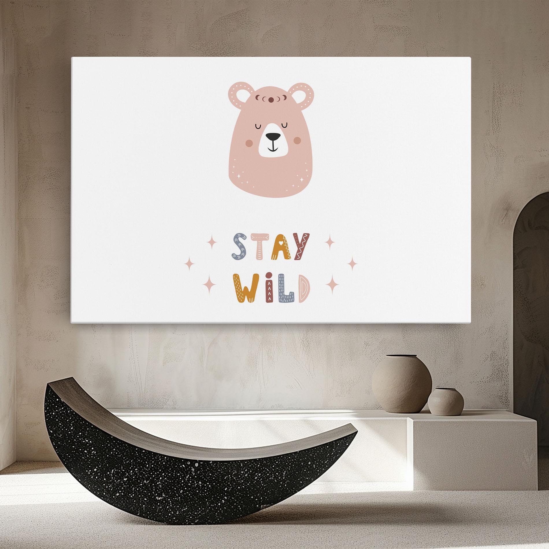 Leinwandbild Brave Bear mockup 8