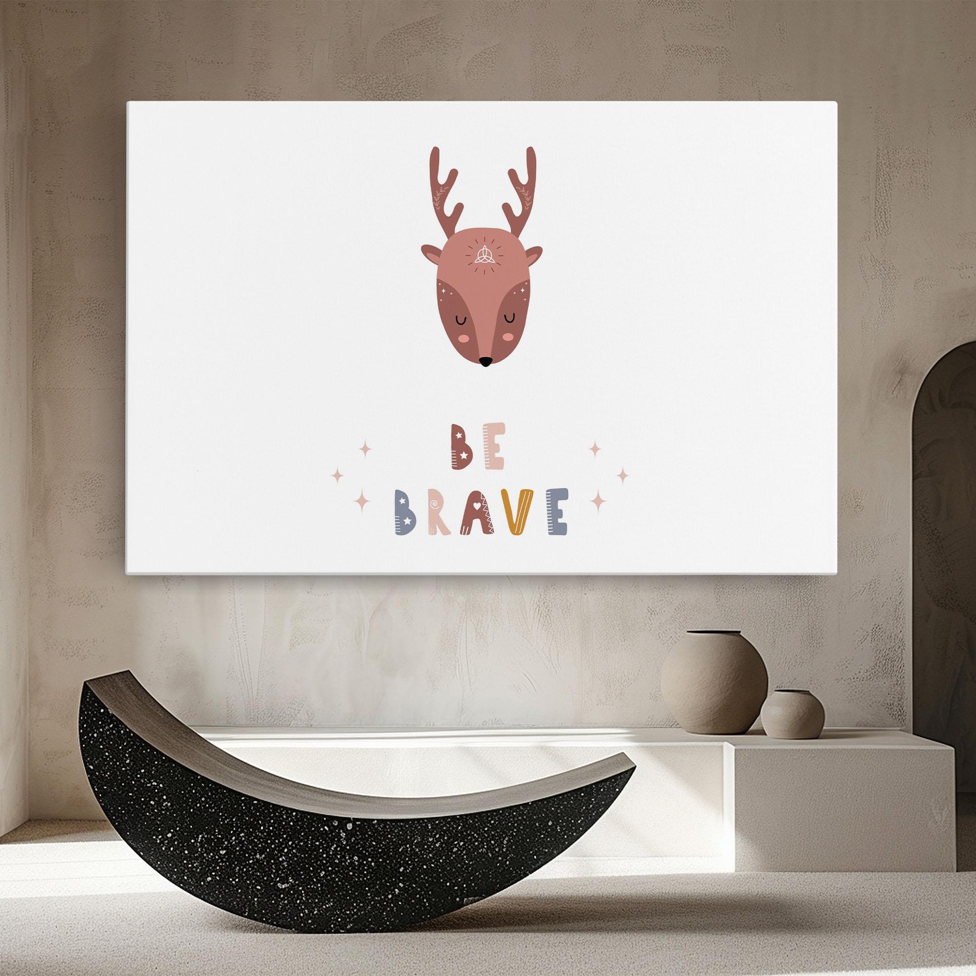 Leinwandbild Brave Deer mockup 8