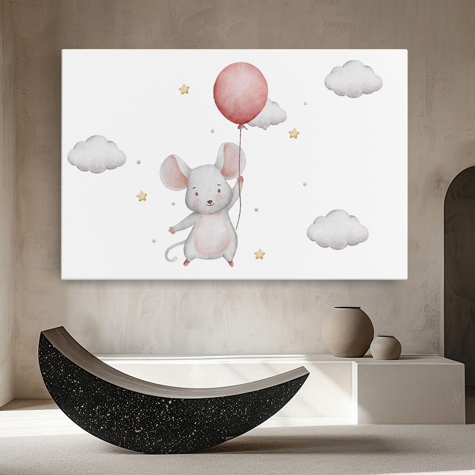 Leinwandbild Mouse Balloon mockup 8