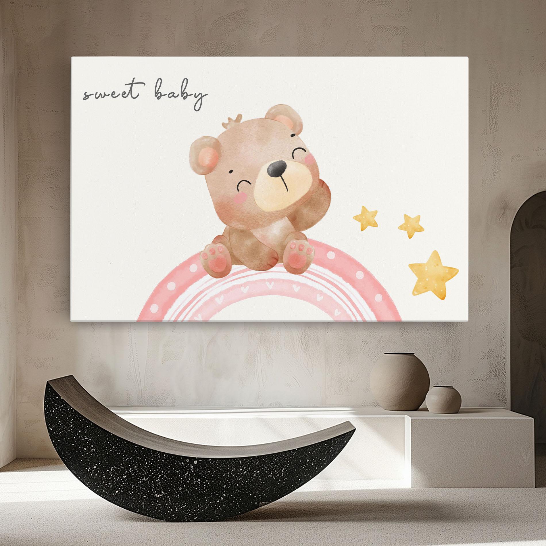 Leinwandbild Sweet Baby Bear mockup 8