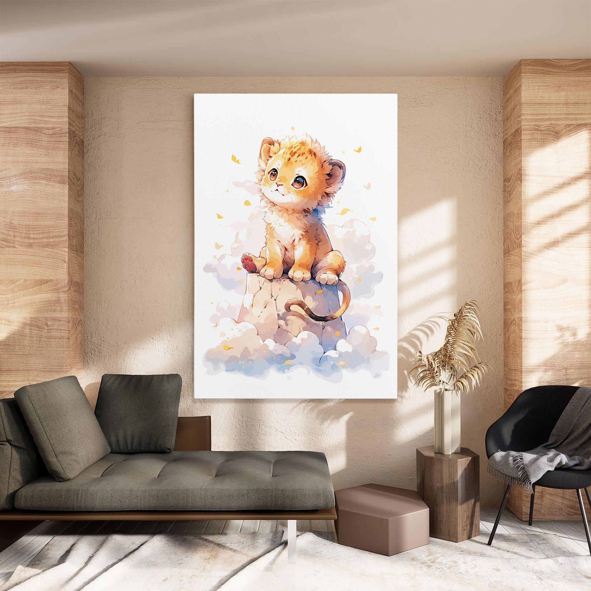 Leinwandbild Cute Cloud Lion mockup 8