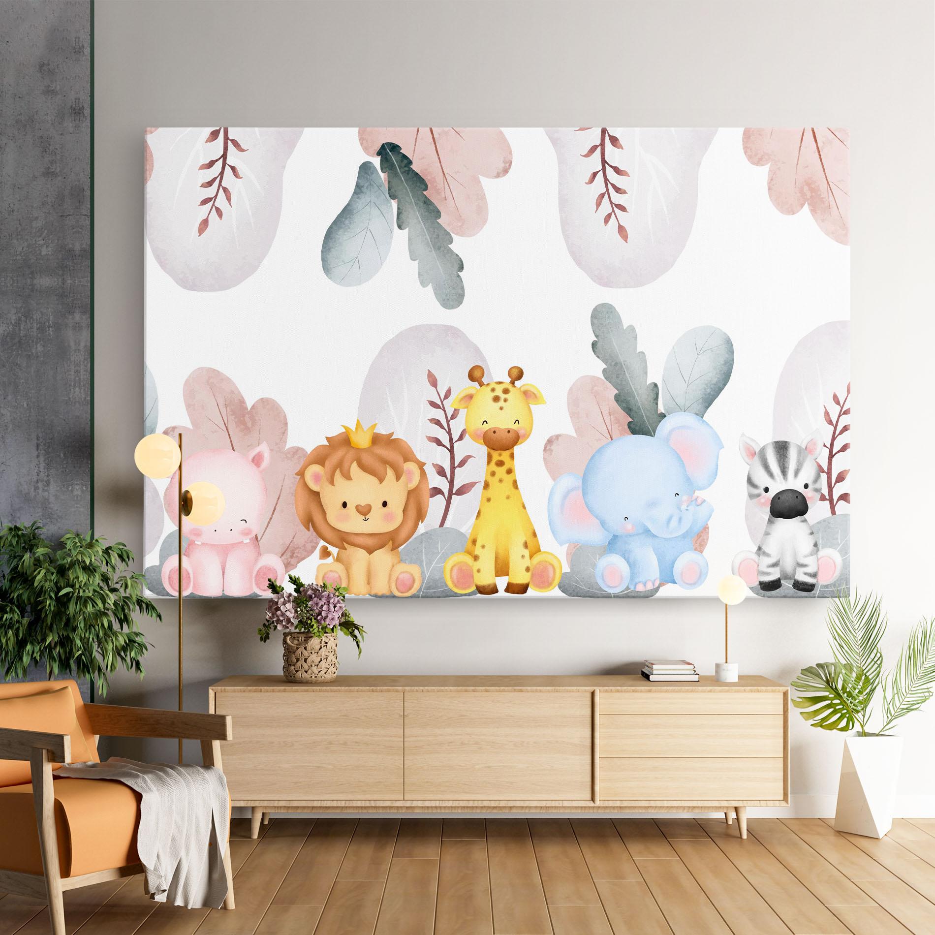 Leinwandbild Baby Animals mockup 9