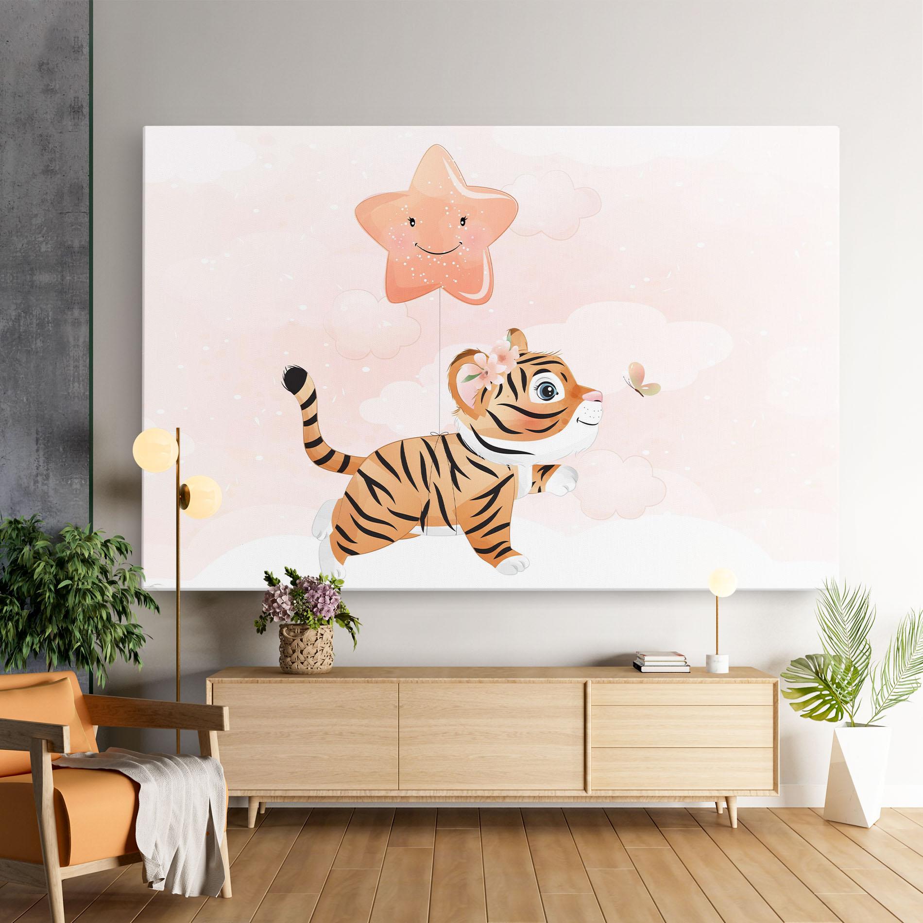 Leinwandbild Baby Tiger Art mockup 9