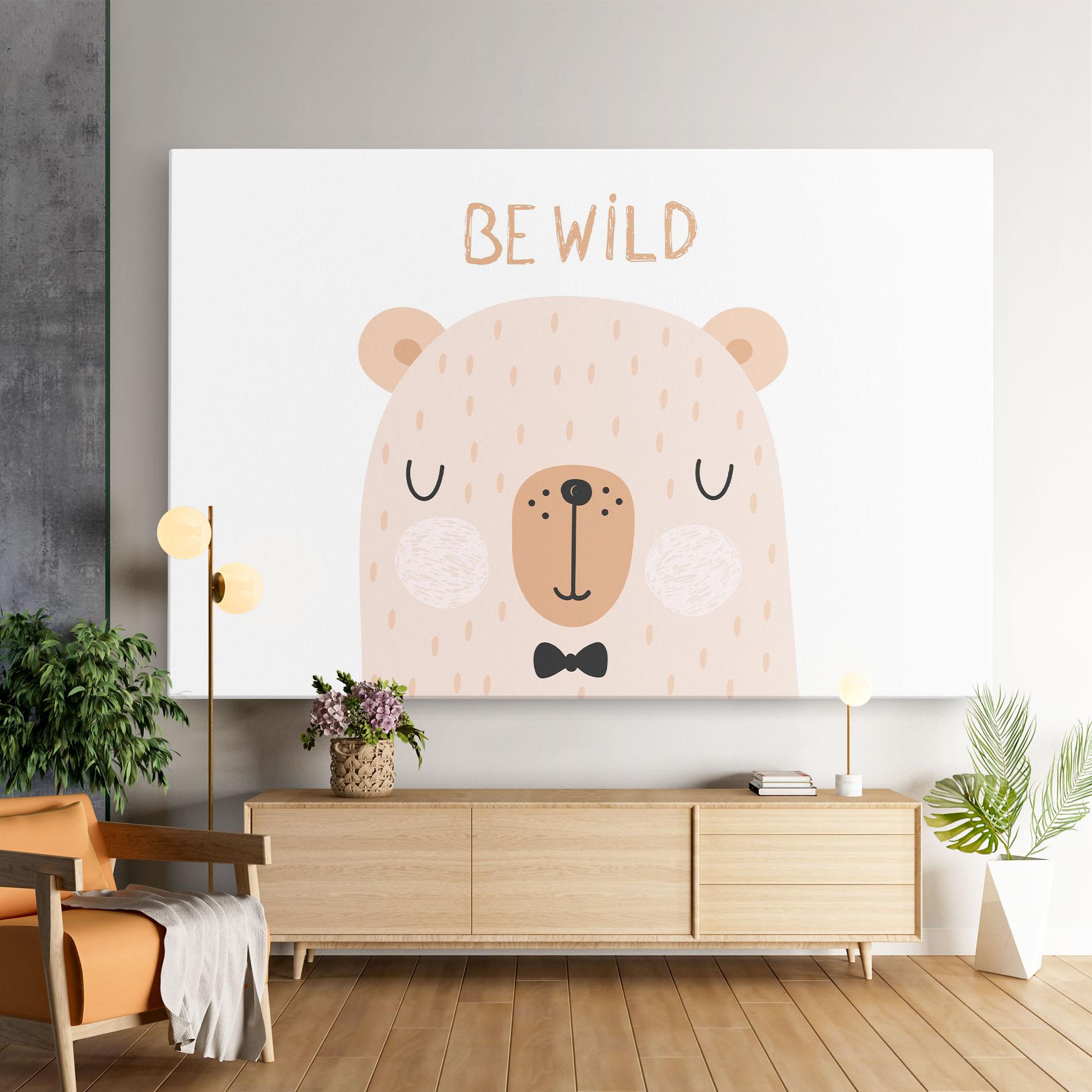 Leinwandbild Bear Be Wild mockup 9