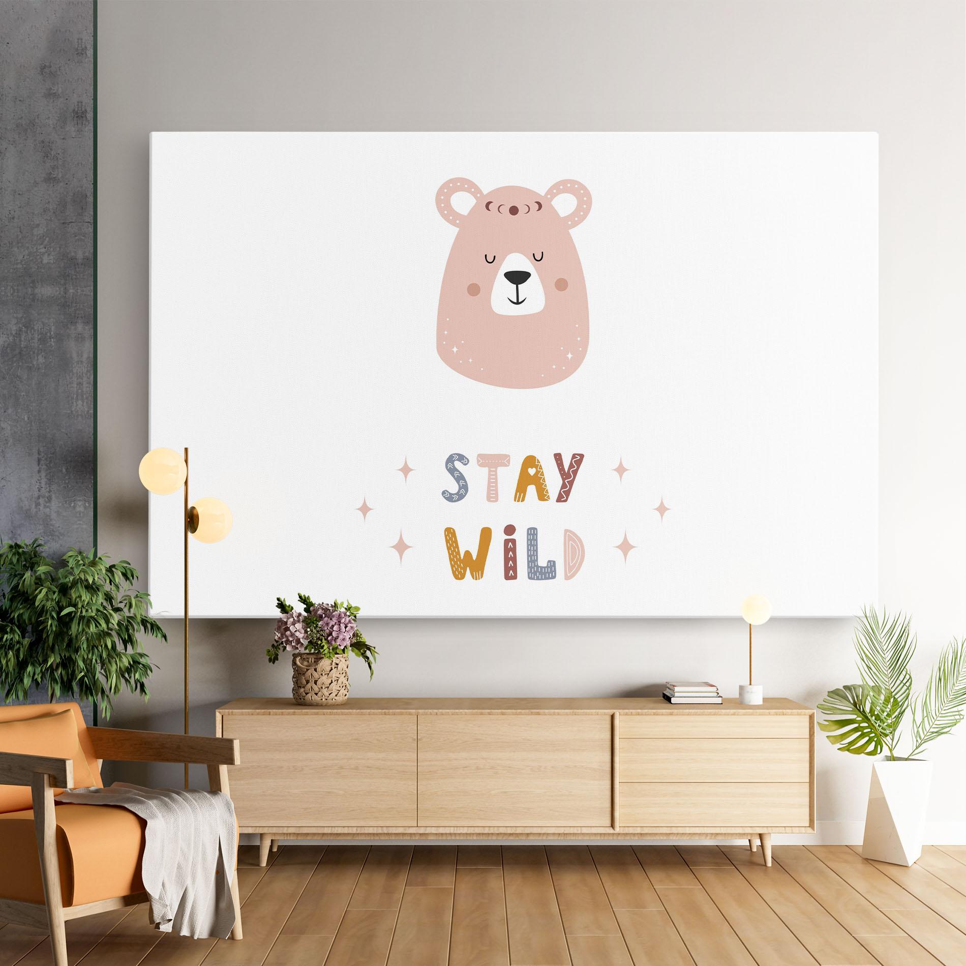 Leinwandbild Brave Bear mockup 9
