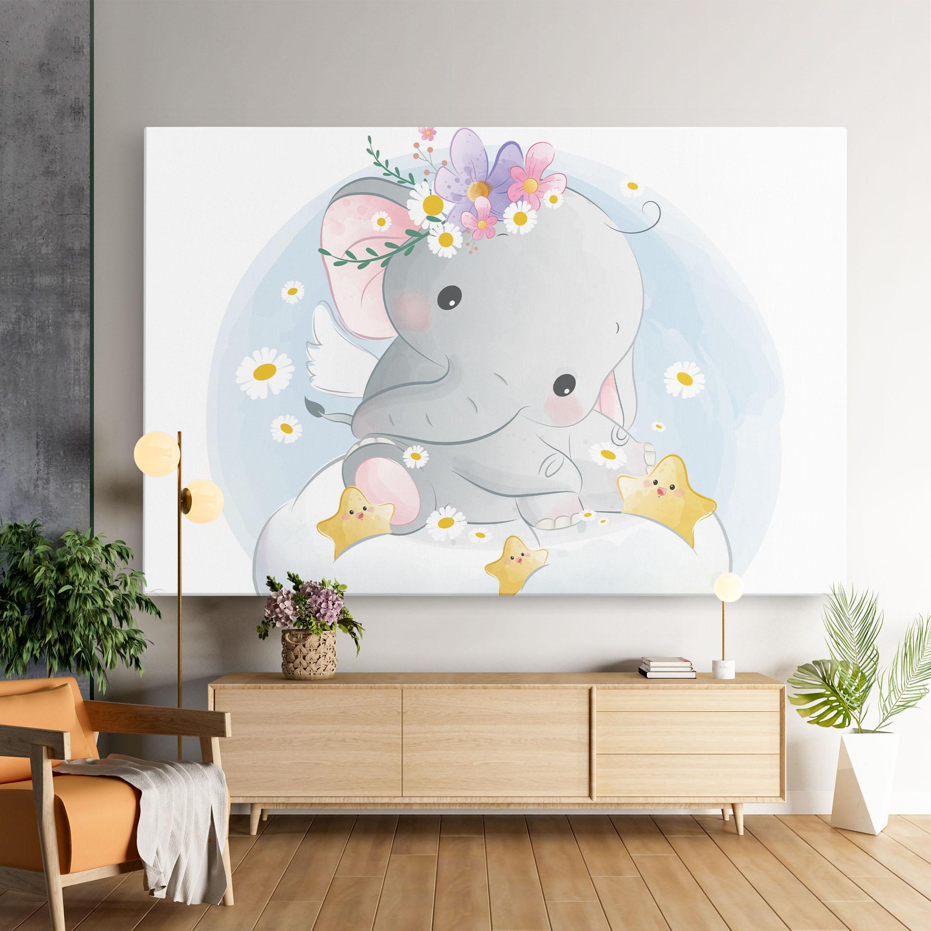 Leinwandbild Elephant Stars mockup 9