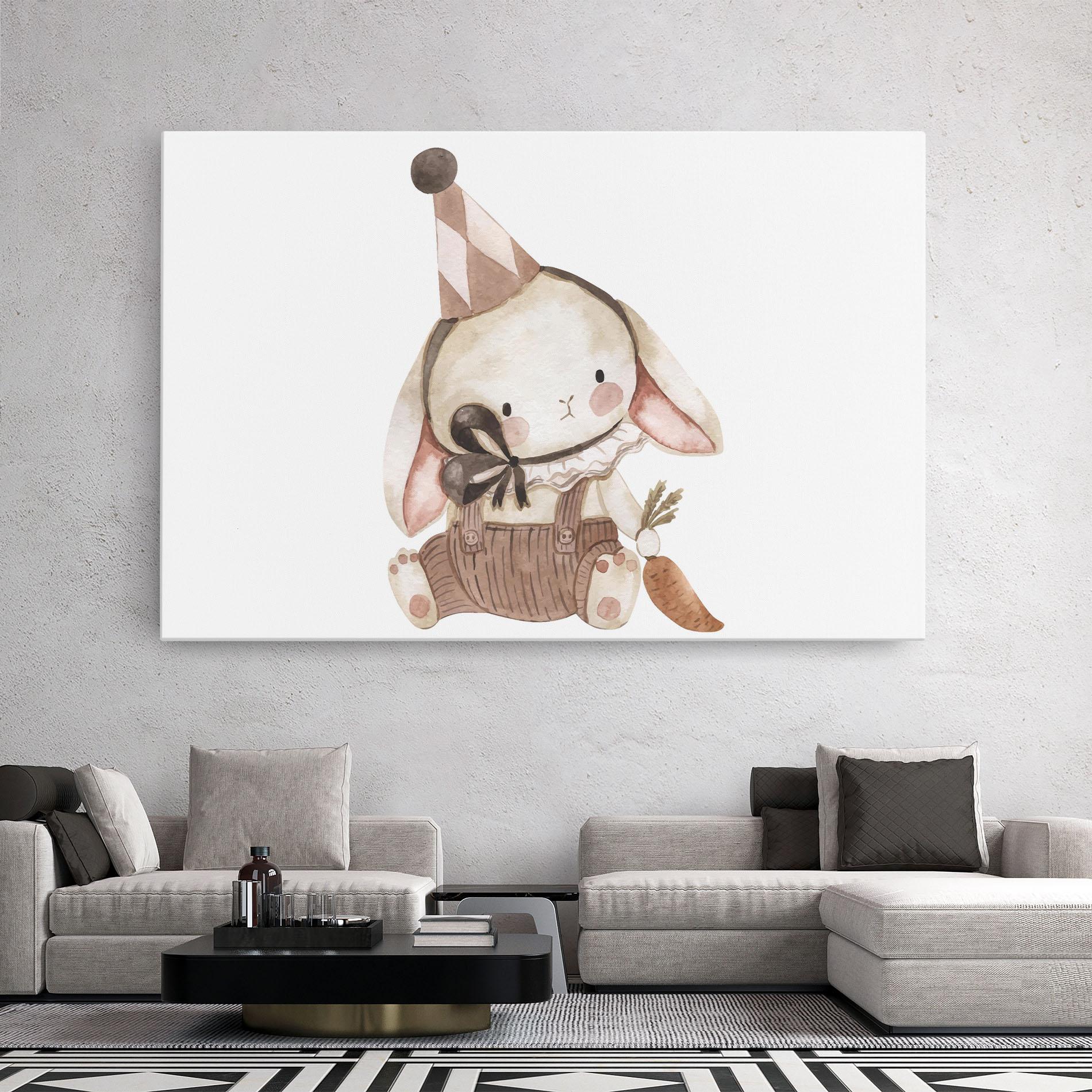Leinwandbild Baby Brown Rabbit mockup 2
