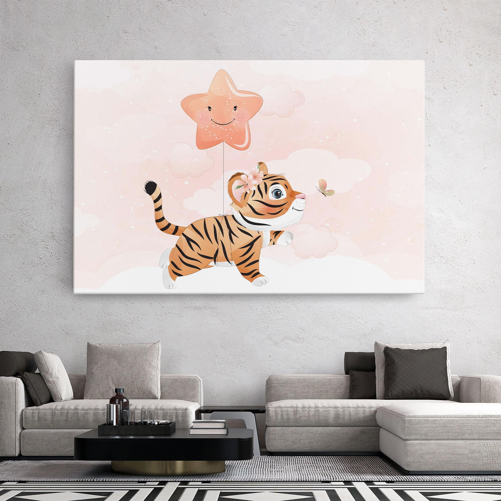 Leinwandbild Baby Tiger Art mockup 2